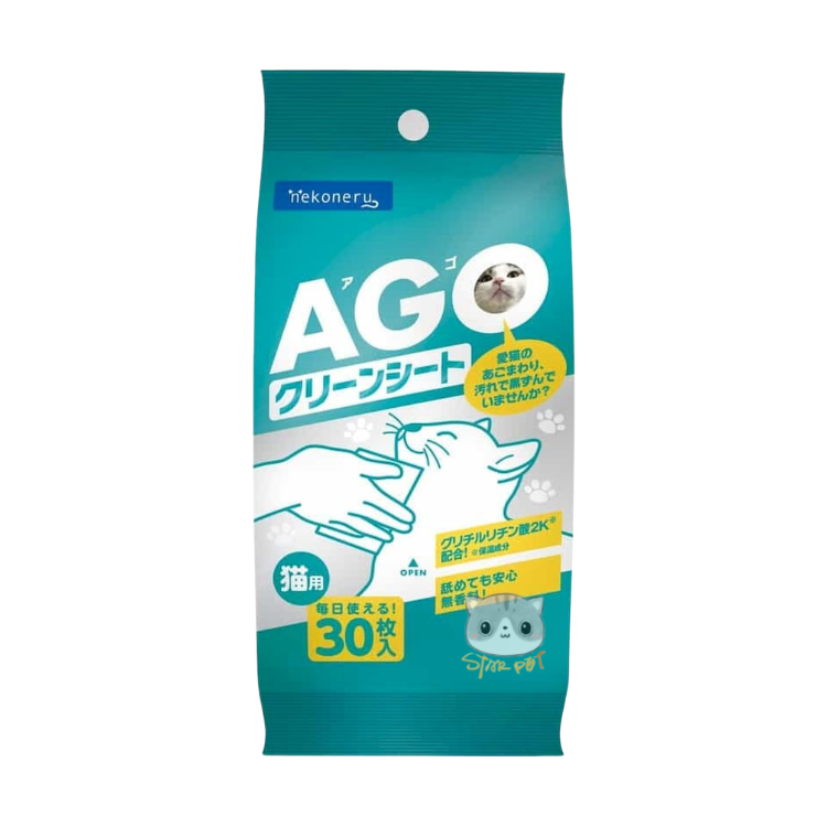 Nekoneru 下巴清潔濕紙巾 無香味 30片(貓用)