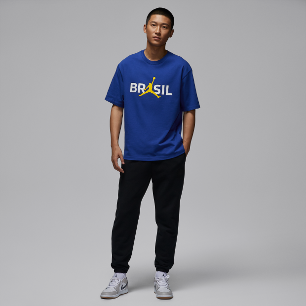 【官網限定】Nike J 85 SS Logo Crew P6 巴西 運動短踢 IF3911-417 IV