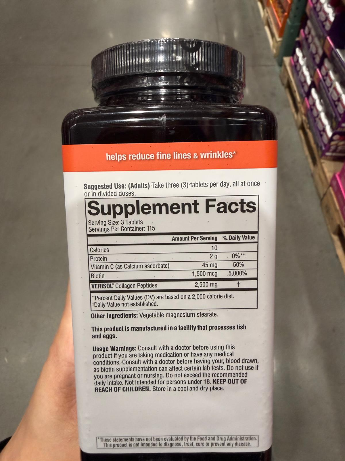 YN023 Youtheory Concentrated Effect Verisol Collagen 膳食補充劑 345粒 EXP: 10.2027