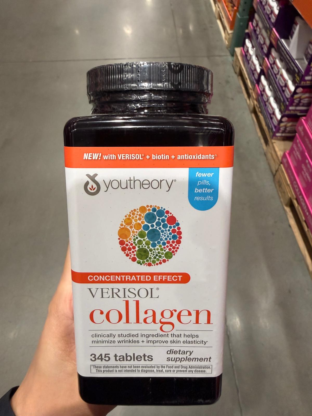 YN023 Youtheory Concentrated Effect Verisol Collagen 膳食補充劑 345粒 EXP: 10.2027