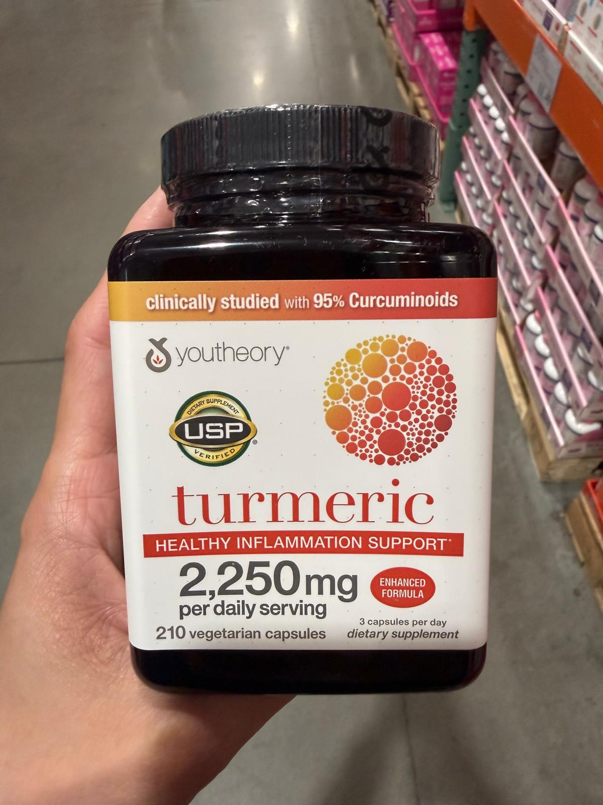 YN024 Youtheory Turmeric Healthy Inflammation Support 薑黃素膠囊 210粒 EXP: 10.2027
