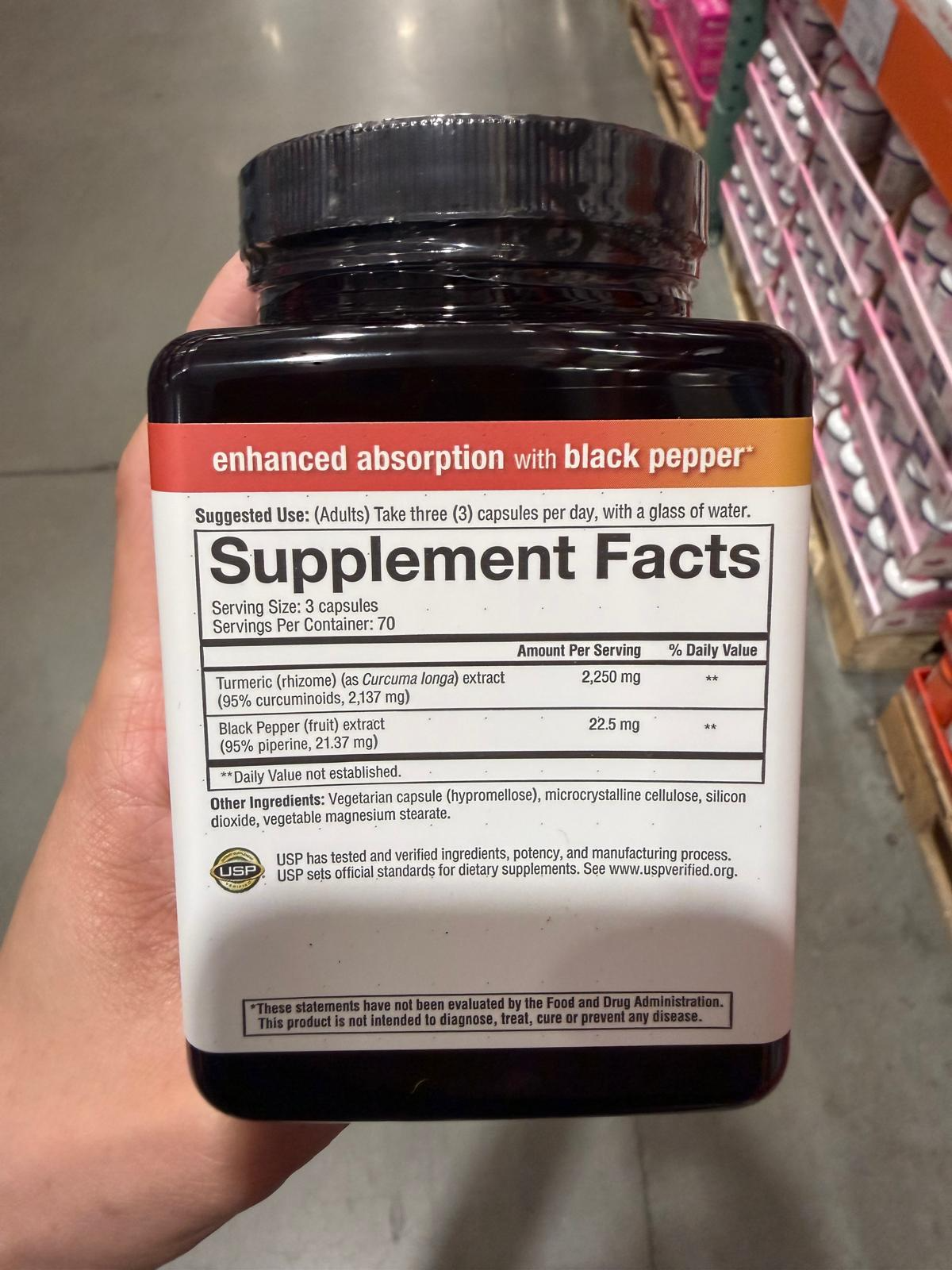 YN024 Youtheory Turmeric Healthy Inflammation Support 薑黃素膠囊 210粒 EXP: 10.2027