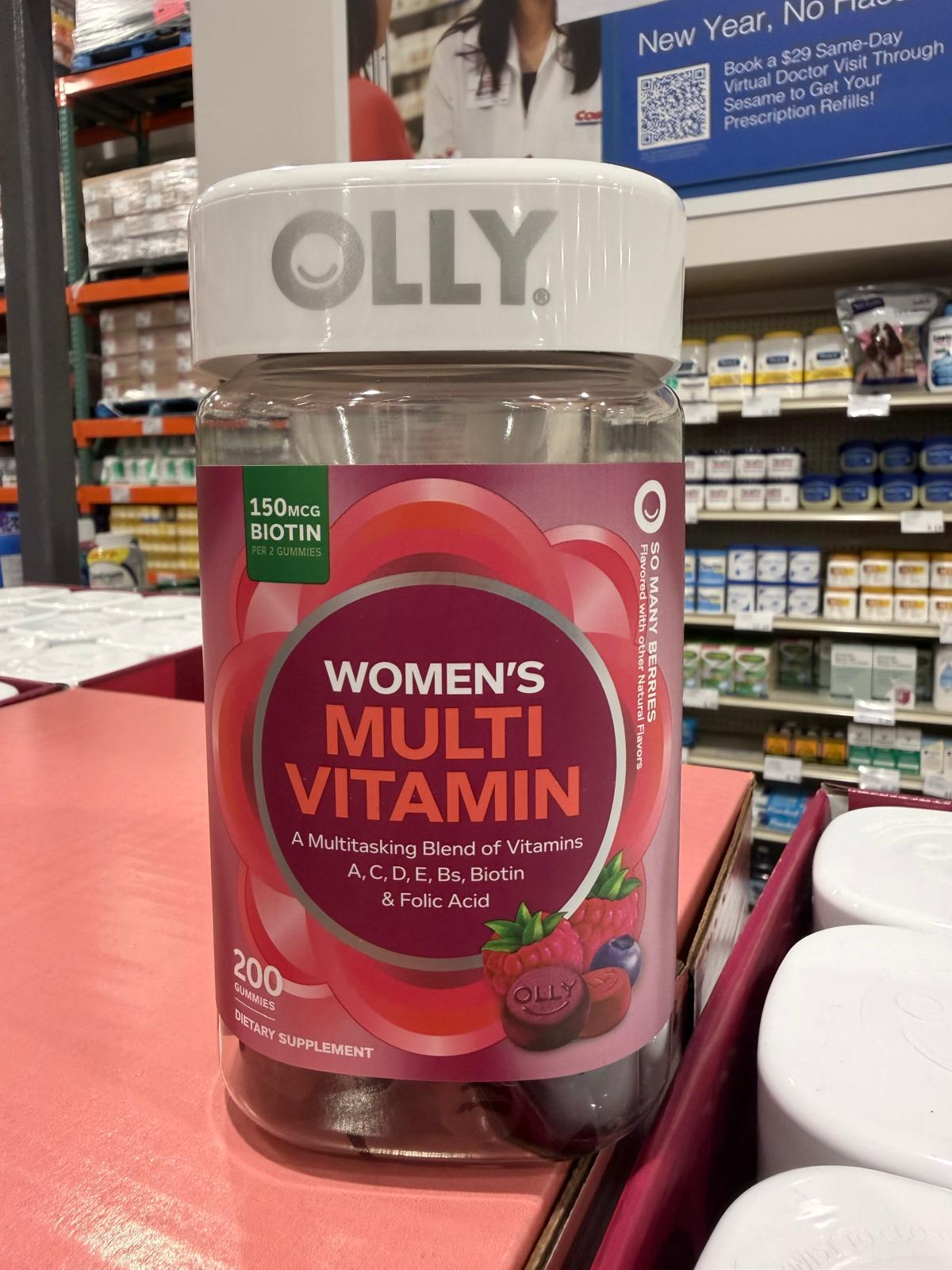 YN029 OLLY 的女士綜合維他命營養軟糖 200粒 EXP: 05.2027