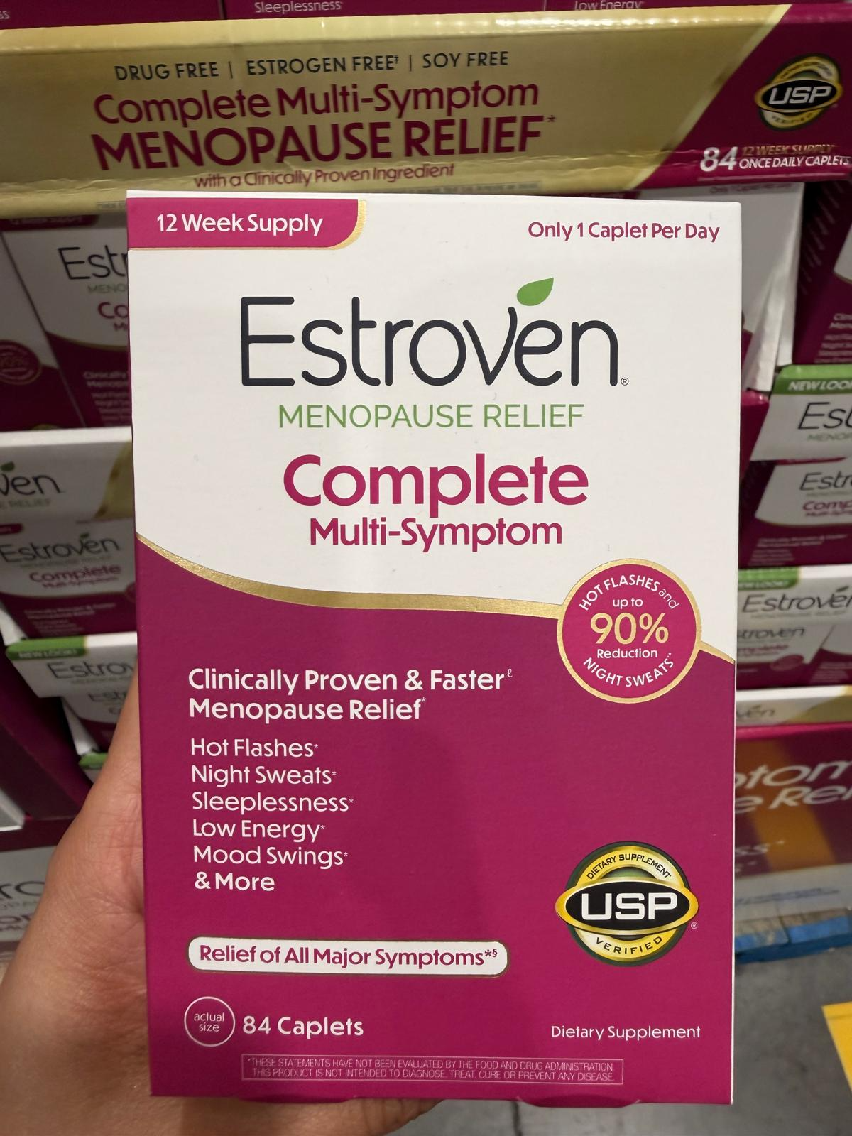 YN030 Estroven Complete Multi-Symptom Menopause Relief 更年期營養補充劑 84粒 EXP: 01.2028