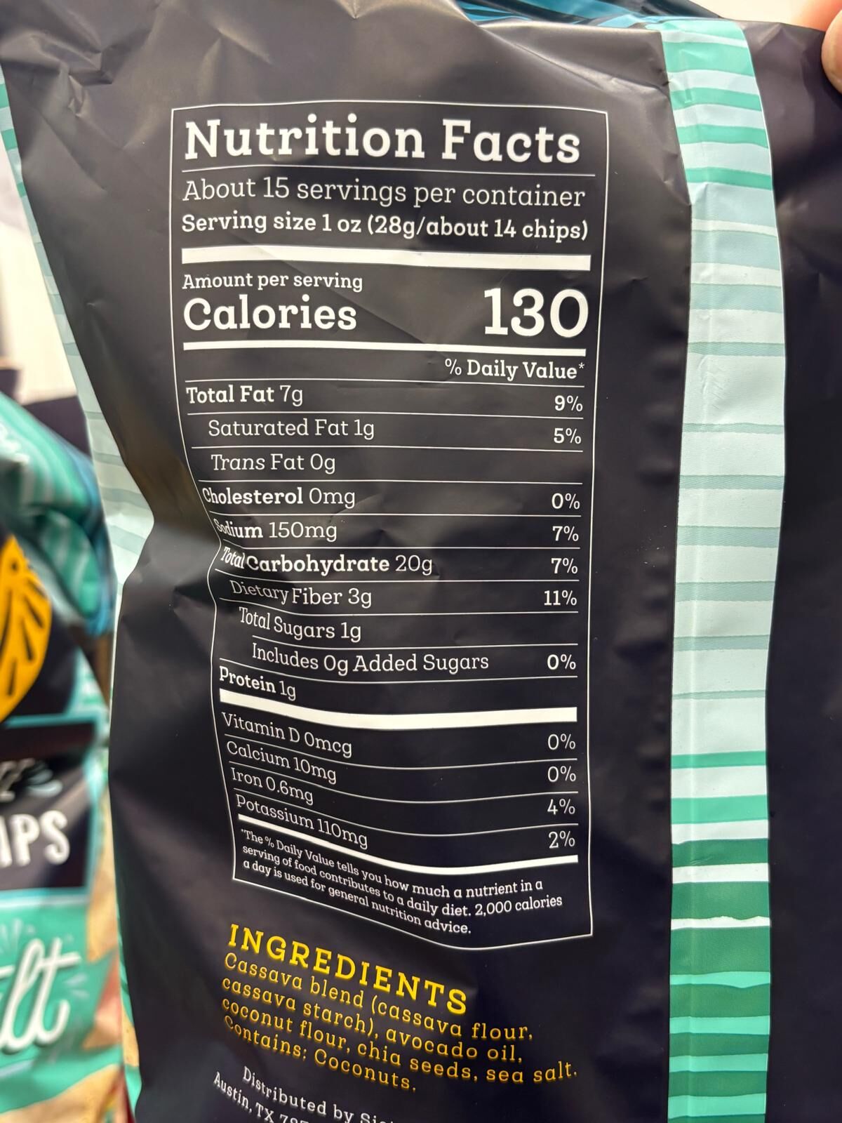 YN140 Siete Sea Salt Grain Free Tortilla Chips 無穀物玉米片 425G EXP: 07.2026