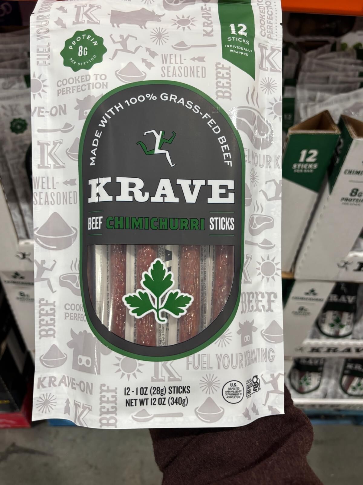 YN133 Krave Beef Chimichurri Sticks 340G EXP: 04.2027