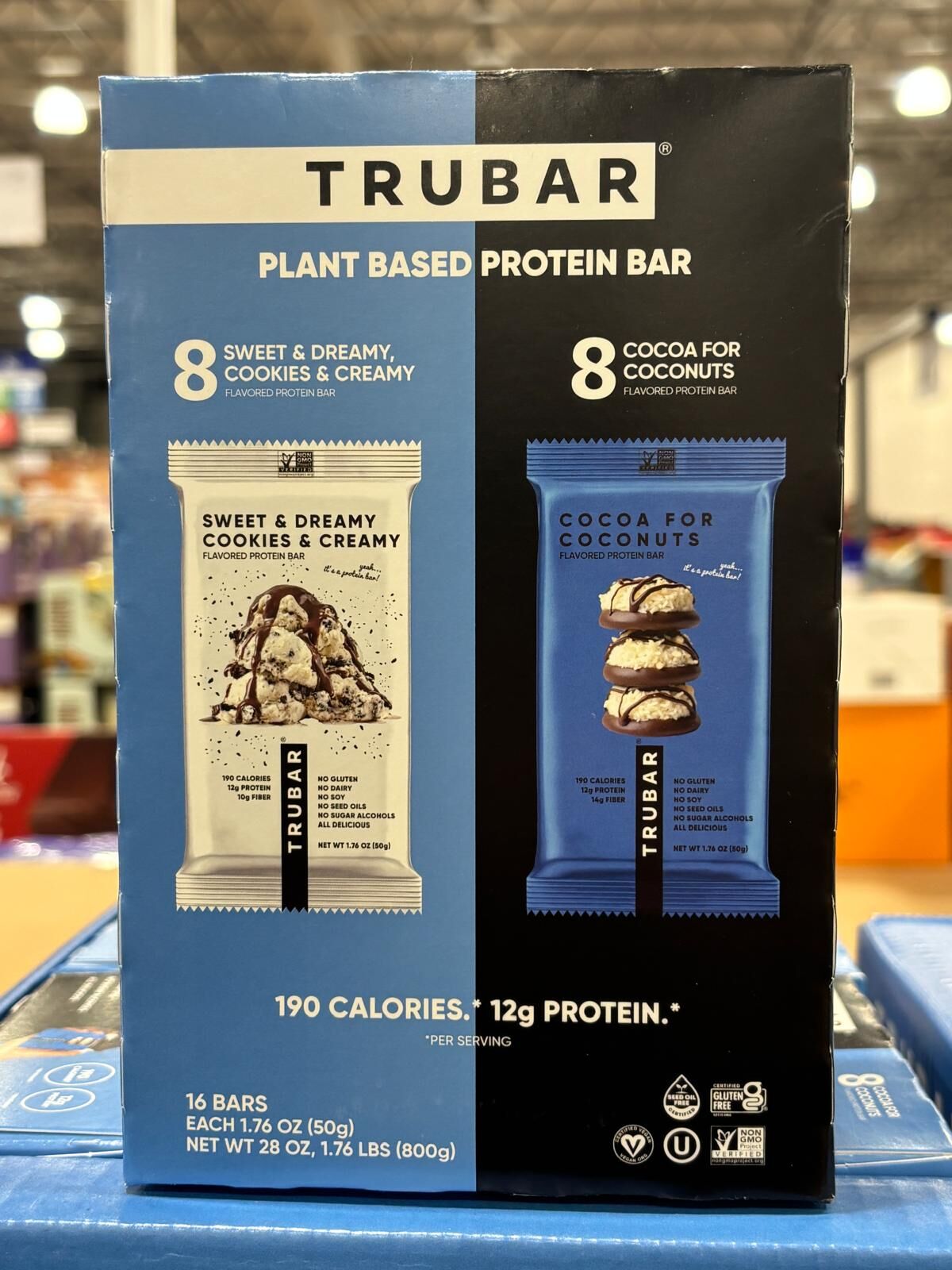 YN125 TRUBAR 植物性蛋白質棒多種口味組合包(16 條入) EXP: 05.2027