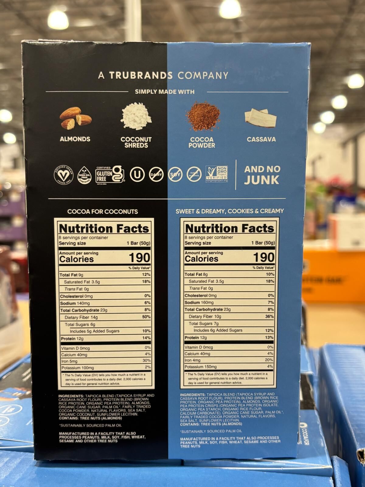 YN125 TRUBAR 植物性蛋白質棒多種口味組合包(16 條入) EXP: 05.2027