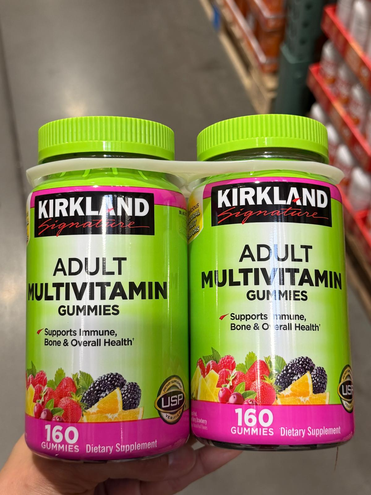 YN035 Kirkland Signature 成人綜合維他命軟糖 160粒X2 EXP: 03.2027