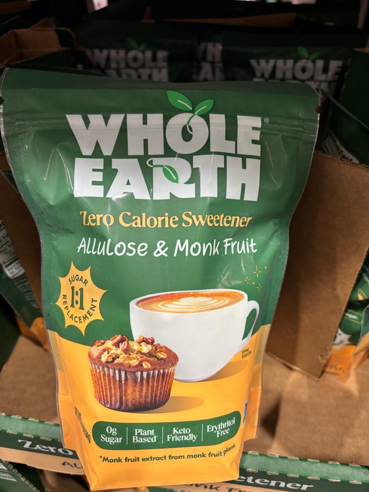 YN123 Whole Earth Allulose & Monk Fruit Zero Calorie Sweetener 28OZ EXP: 03.2029