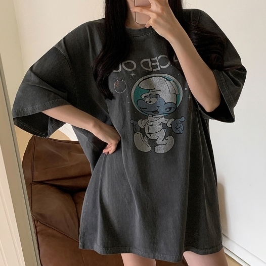 ᴴᴼᵀ ▸▸店長推薦◃◃ 春夏新款/潛水精靈水洗長版上衣 MANIFEST正韓🇰🇷