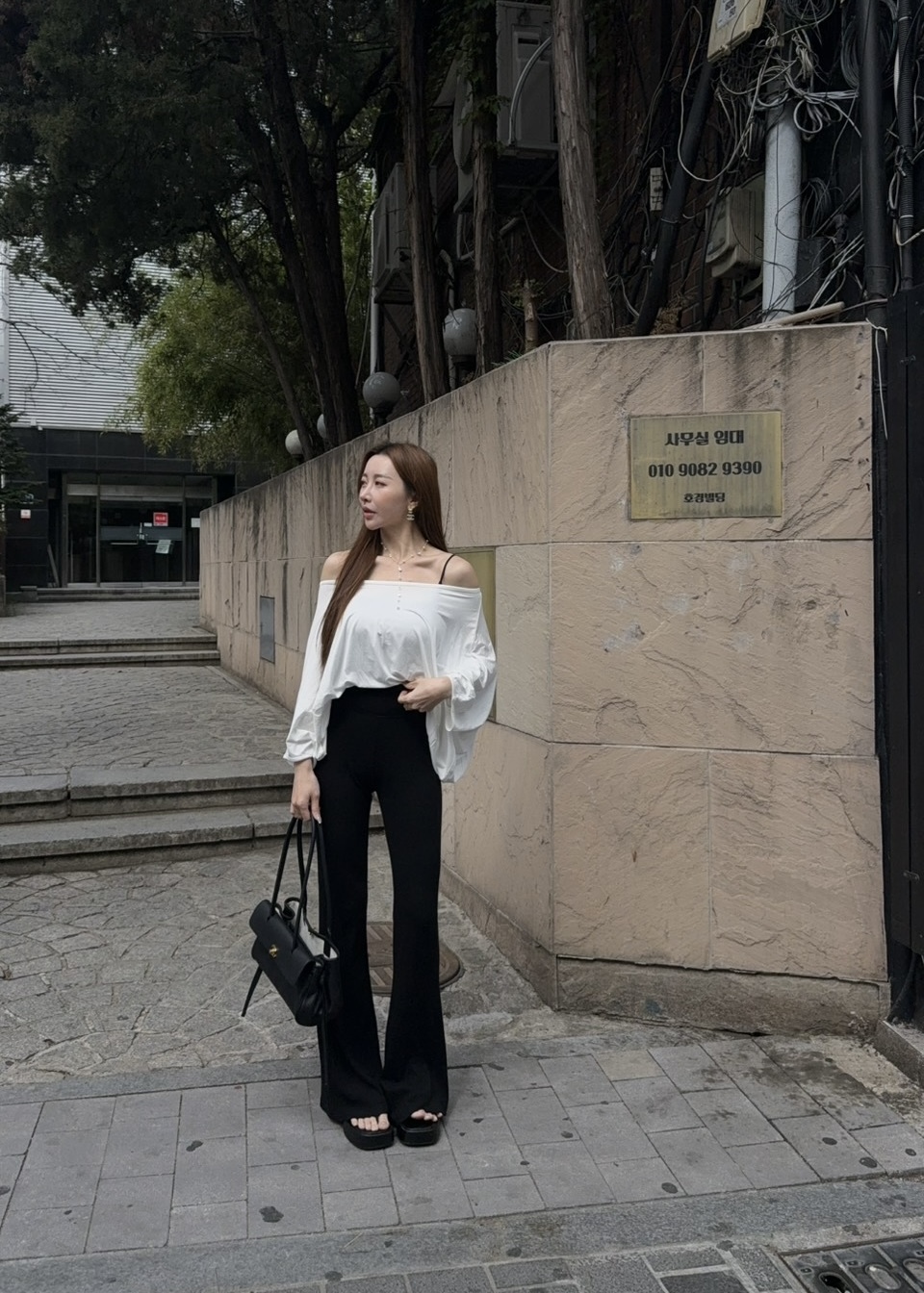 柔軟彈力垂墜感涼感棉褲