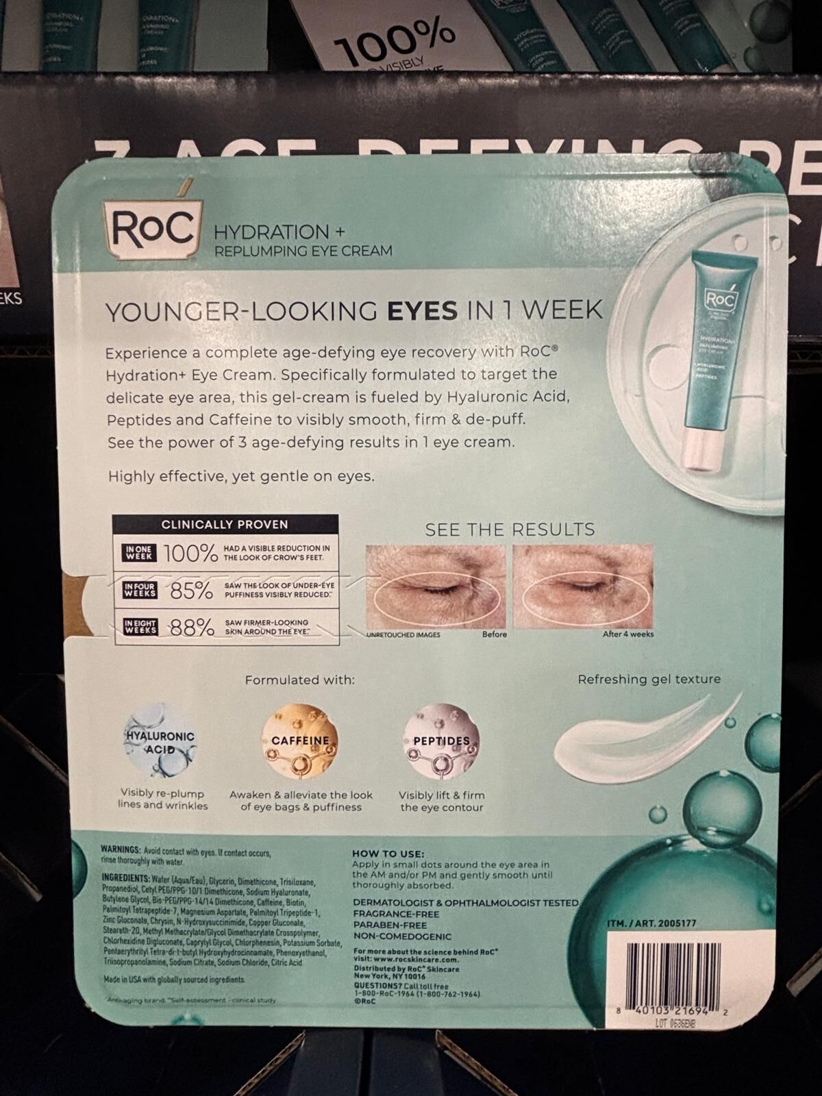 YN119 Hydration 豐盈補水眼霜 / 0.6 fl oz (3 支裝)