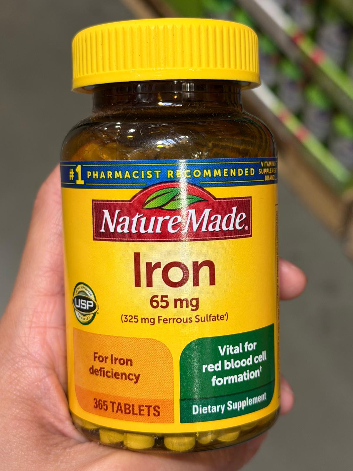 YN039 Nature Made 鐵 65 毫克 365片 EXP: 02.2029