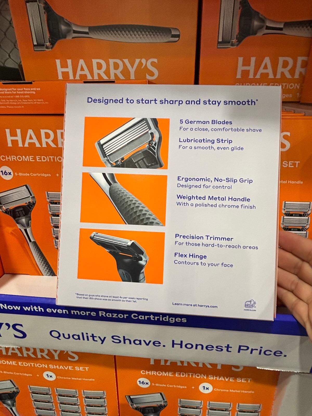 YN117 Harry's Chrome Edition 男士刮鬍刀套裝
