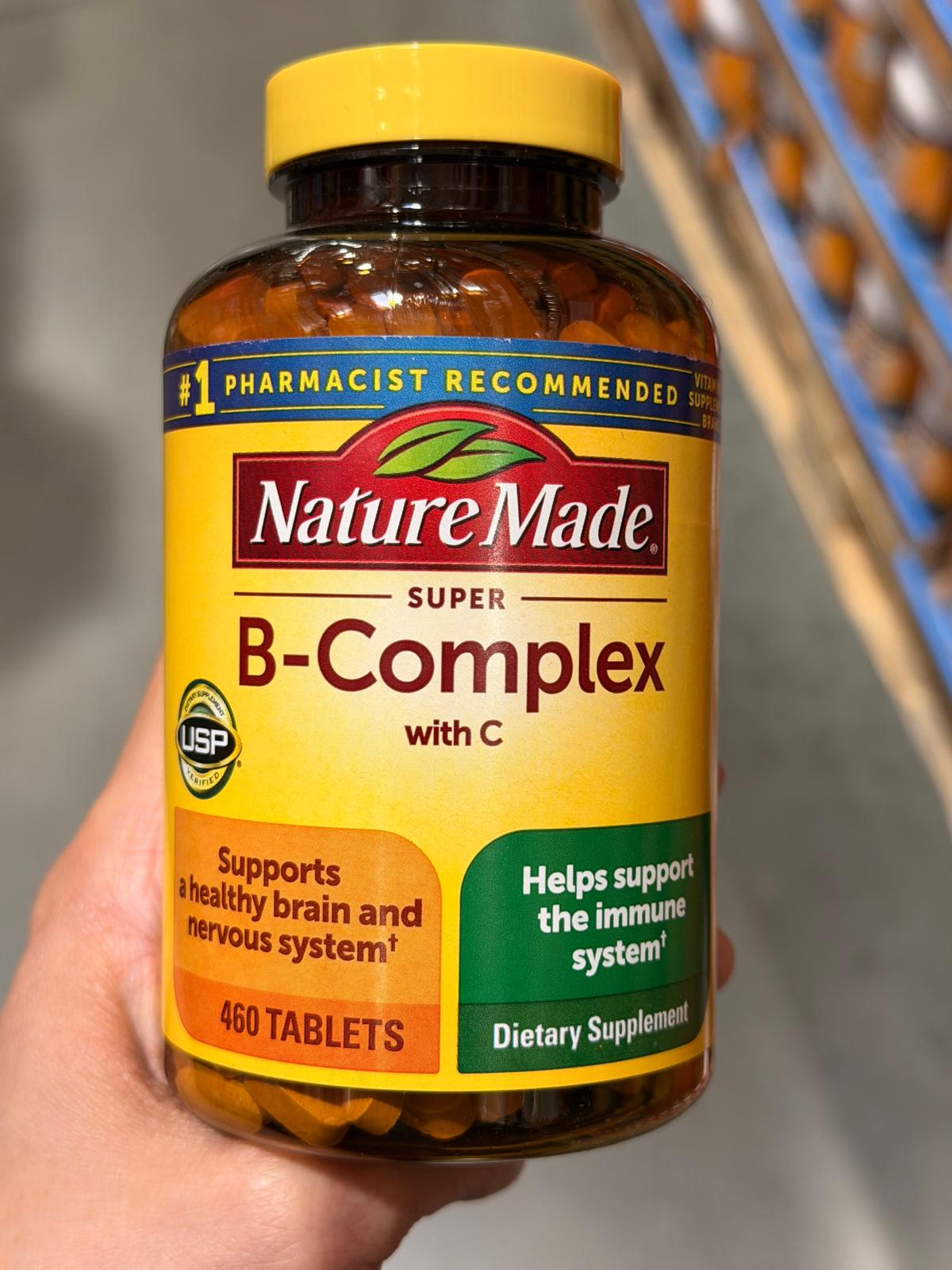 YN043 Nature Made 超級維生素B 群加維生素C 營養補充劑 460片 EXP: 10.2027
