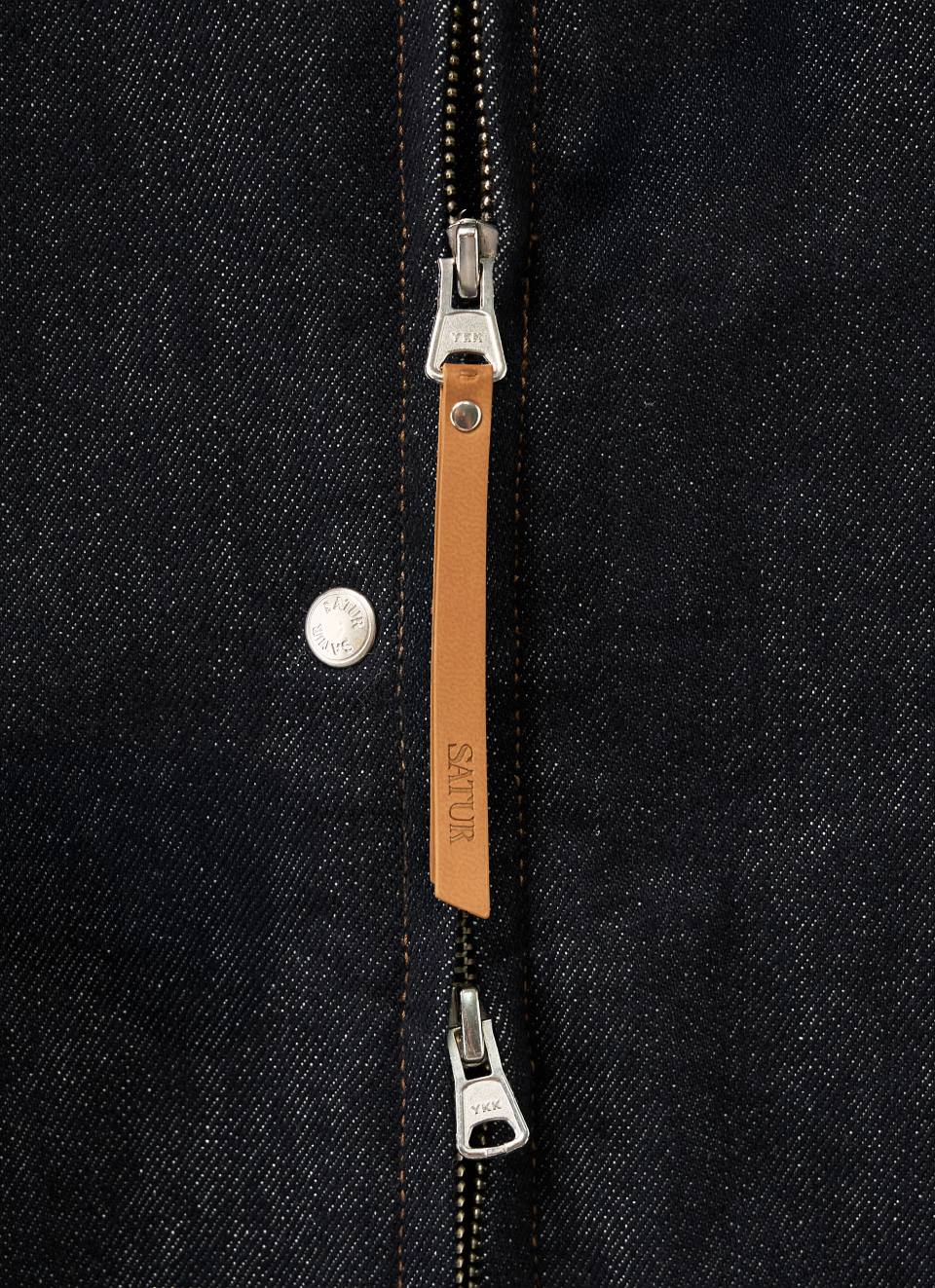 W) Nonfade Denim Harrington Jacket