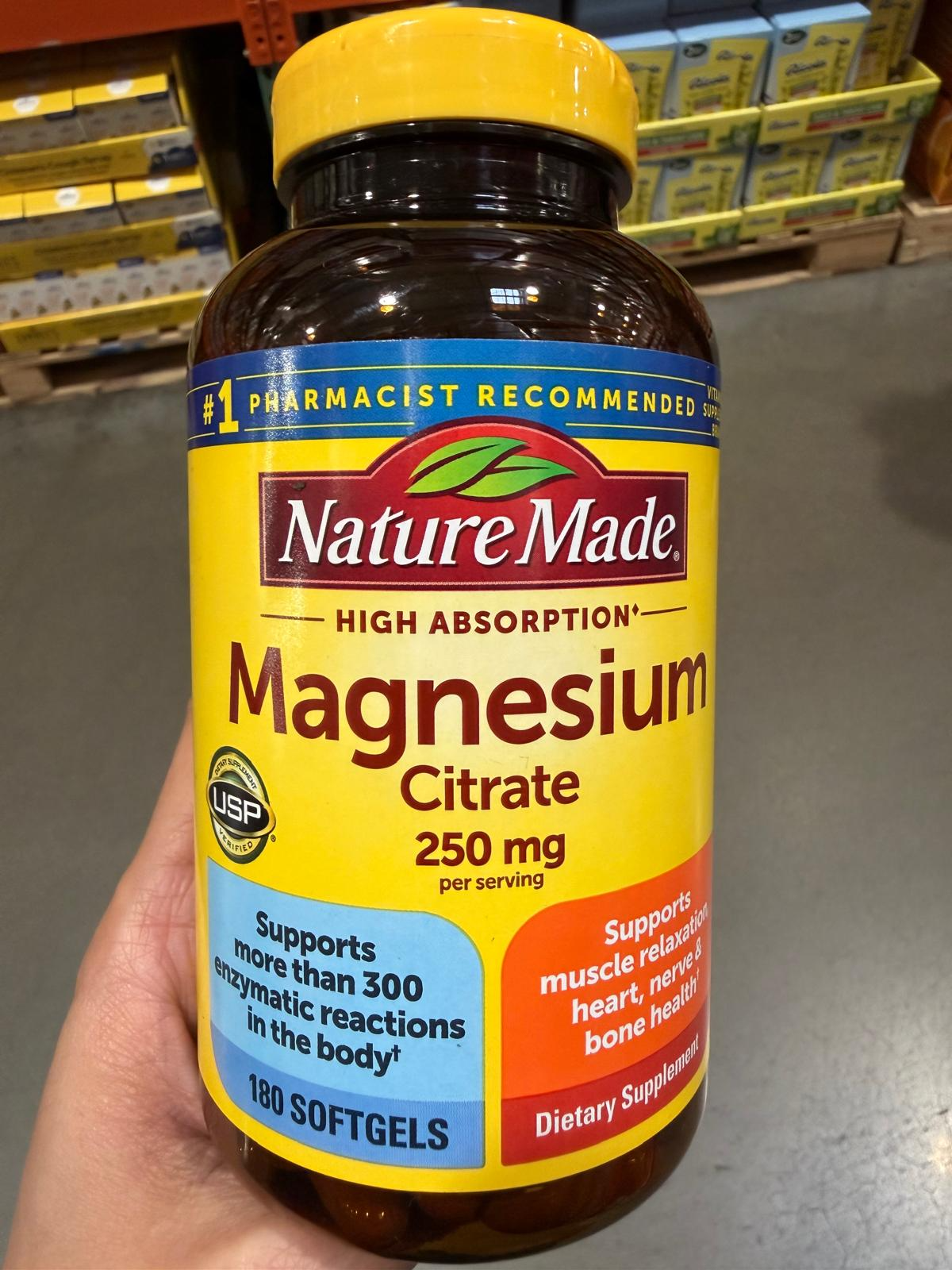 YN046 Nature Made 檸檬酸鎂 250毫克 180粒 EXP: 03.2028