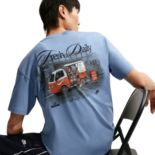 【官網限定】Nike NSW Tee LSE Cafe 復古插畫 短袖上衣 白 IH1158-100 藍 IH1158-486 IV