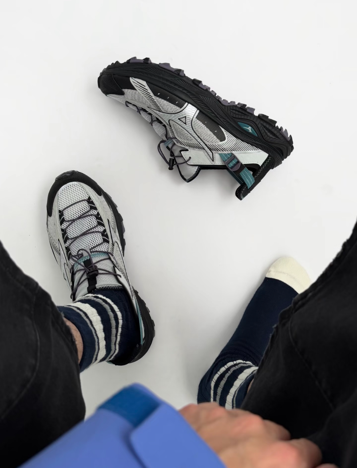 Mizuno 美津濃 Racer Trail SE 南極灰 灰白色 速乾 溯溪鞋 防滑 戶外風 機能鞋 D1GH261203/預購