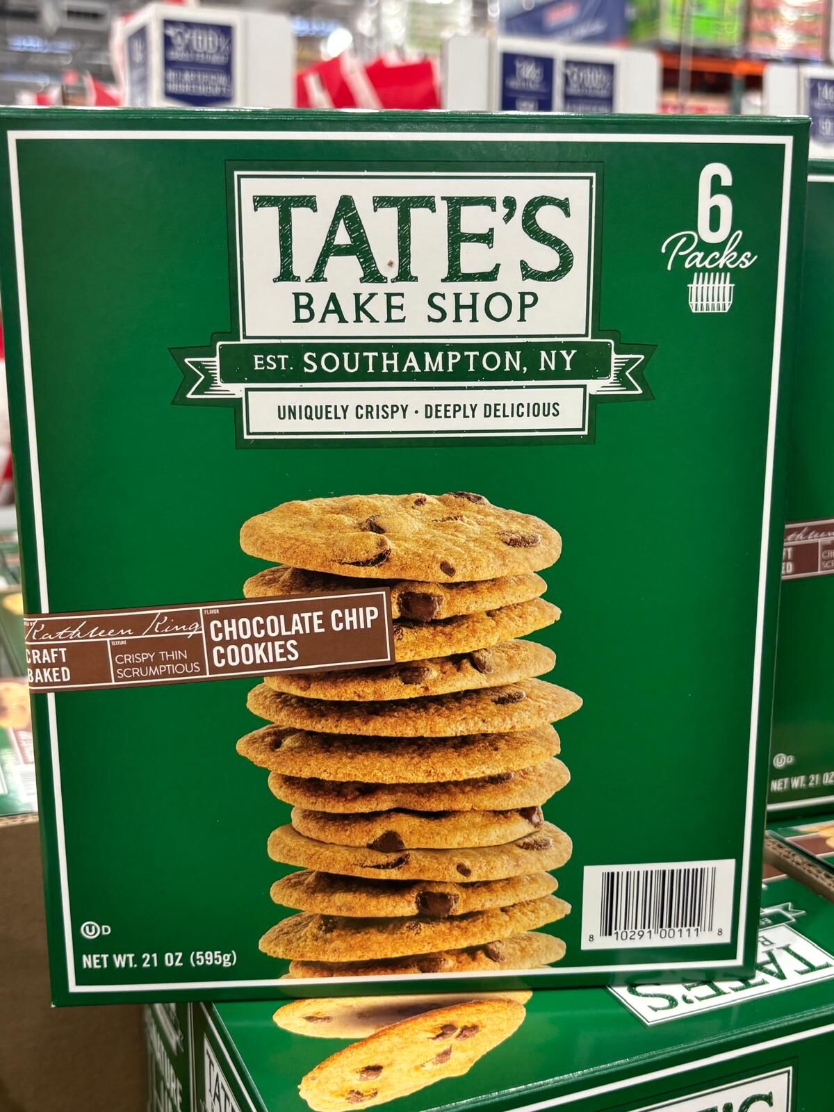 YN095 Tate's Bake Shop 巧克力脆片餅乾 595G EXP: 10.2026