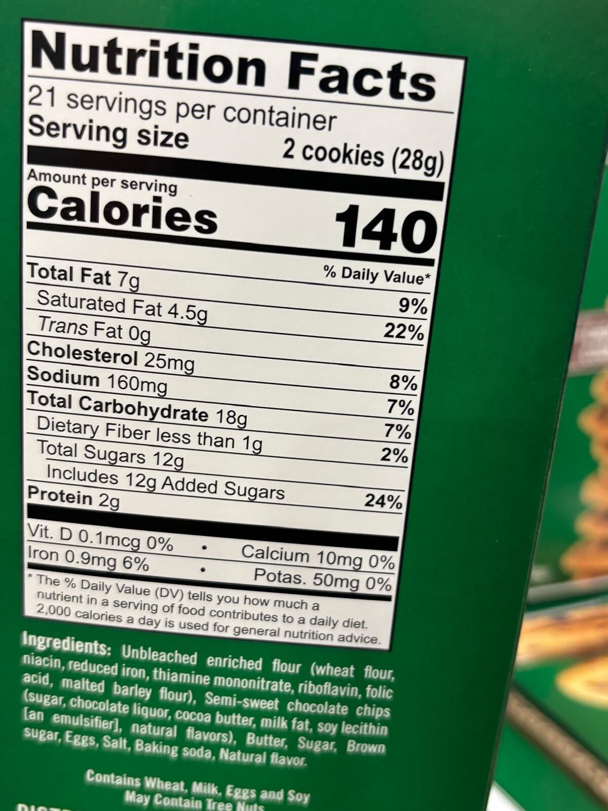 YN095 Tate's Bake Shop 巧克力脆片餅乾 595G EXP: 10.2026