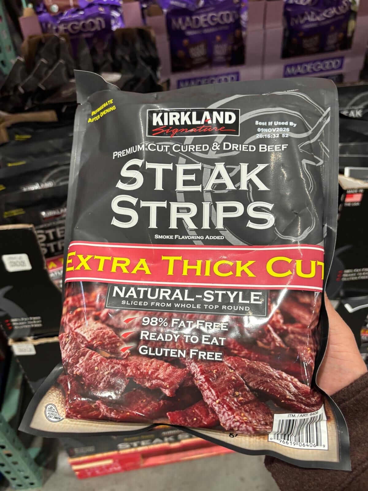 YN093 Kirkland Signature 特厚切牛肉條 12OZ EXP: 11.2026