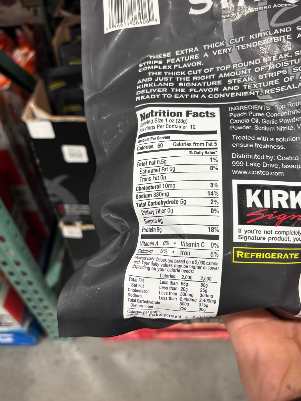 YN093 Kirkland Signature 特厚切牛肉條 12OZ EXP: 11.2026