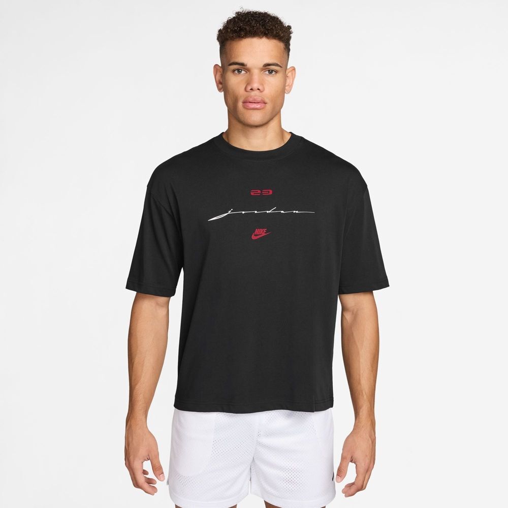 【官網限定】AS M J FLT SCRIPT BOXY SS CREW 寬鬆短踢 IF3015-010 IV