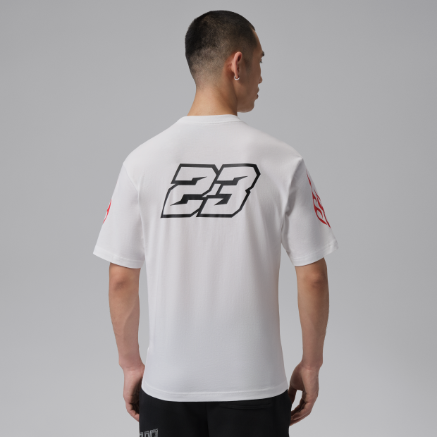 【官網限定】AS M J TRACK2 TRAIL 85 TEE 賽車風 寬鬆短踢 IR7001-100 IV