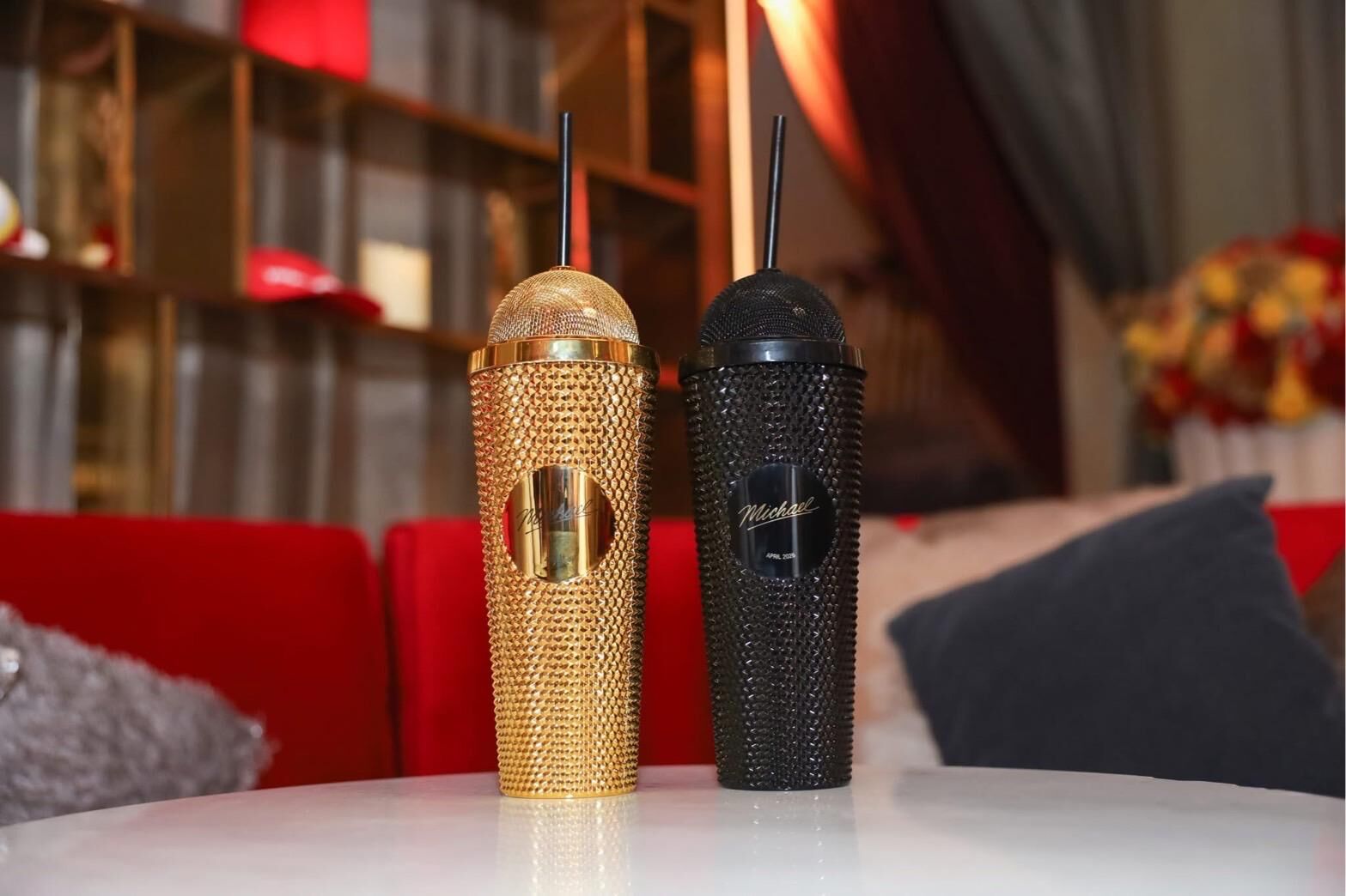 泰國戲院限定Michael Jackson 超華麗麥克風造型隨行杯