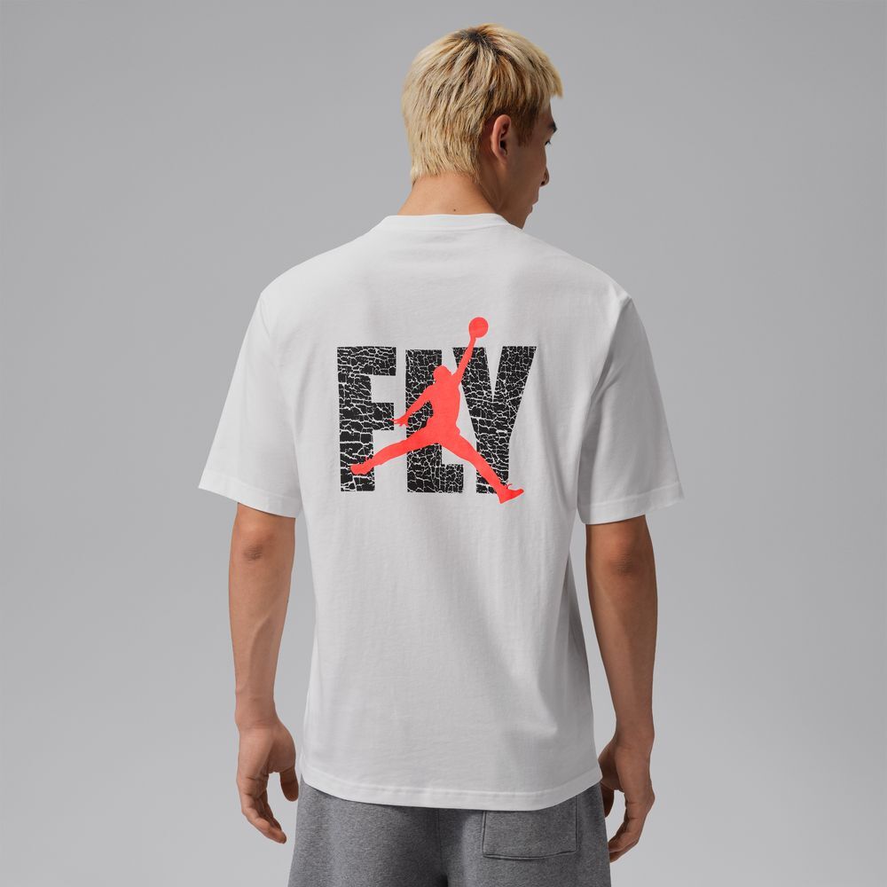 【官網限定】NIKE AS M JORDAN ELE GFX SS CREW 爆裂紋 寬鬆短踢 黑 IF3065-010 白 IF3065-100 IV