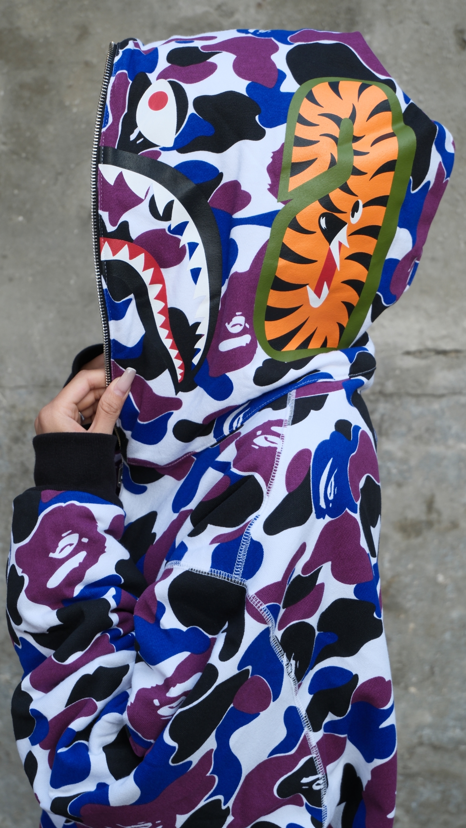 BAPE 香港限定 20週年 雙面穿 鯊魚外套 1M22115302