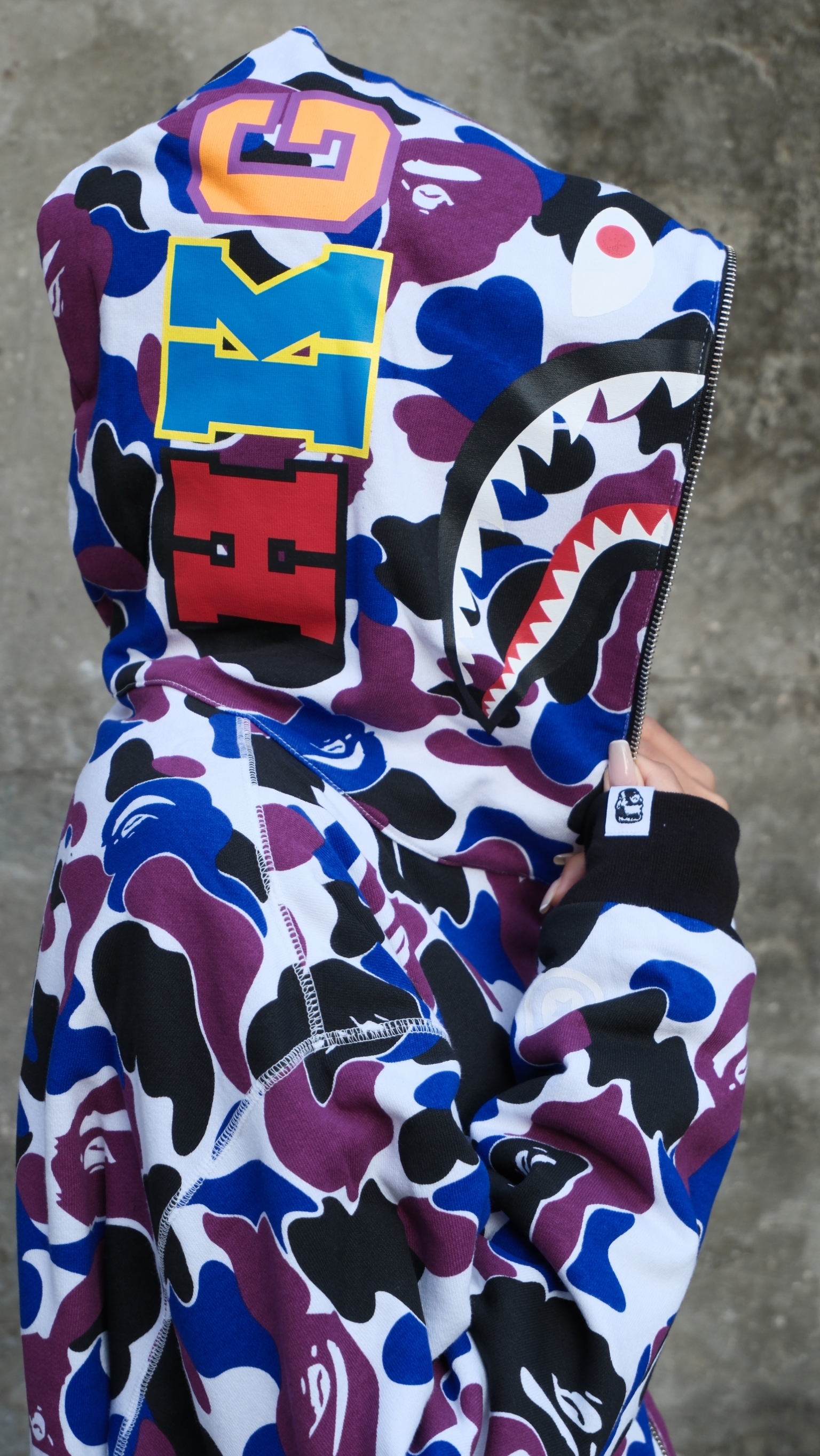 BAPE 香港限定 20週年 雙面穿 鯊魚外套 1M22115302