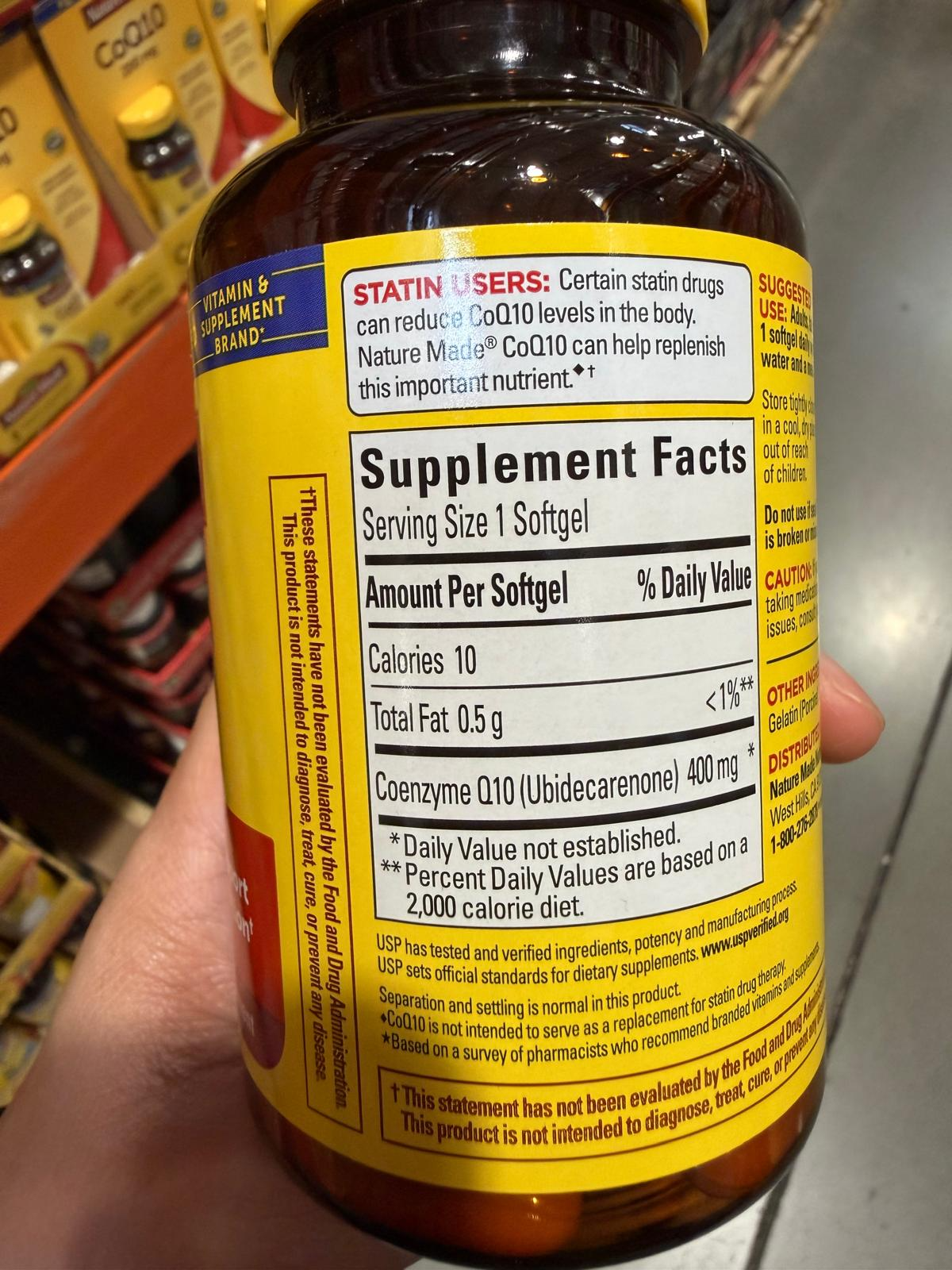 YN047 Nature Made 輔酶Q10 400毫克 EXP: 09.2028