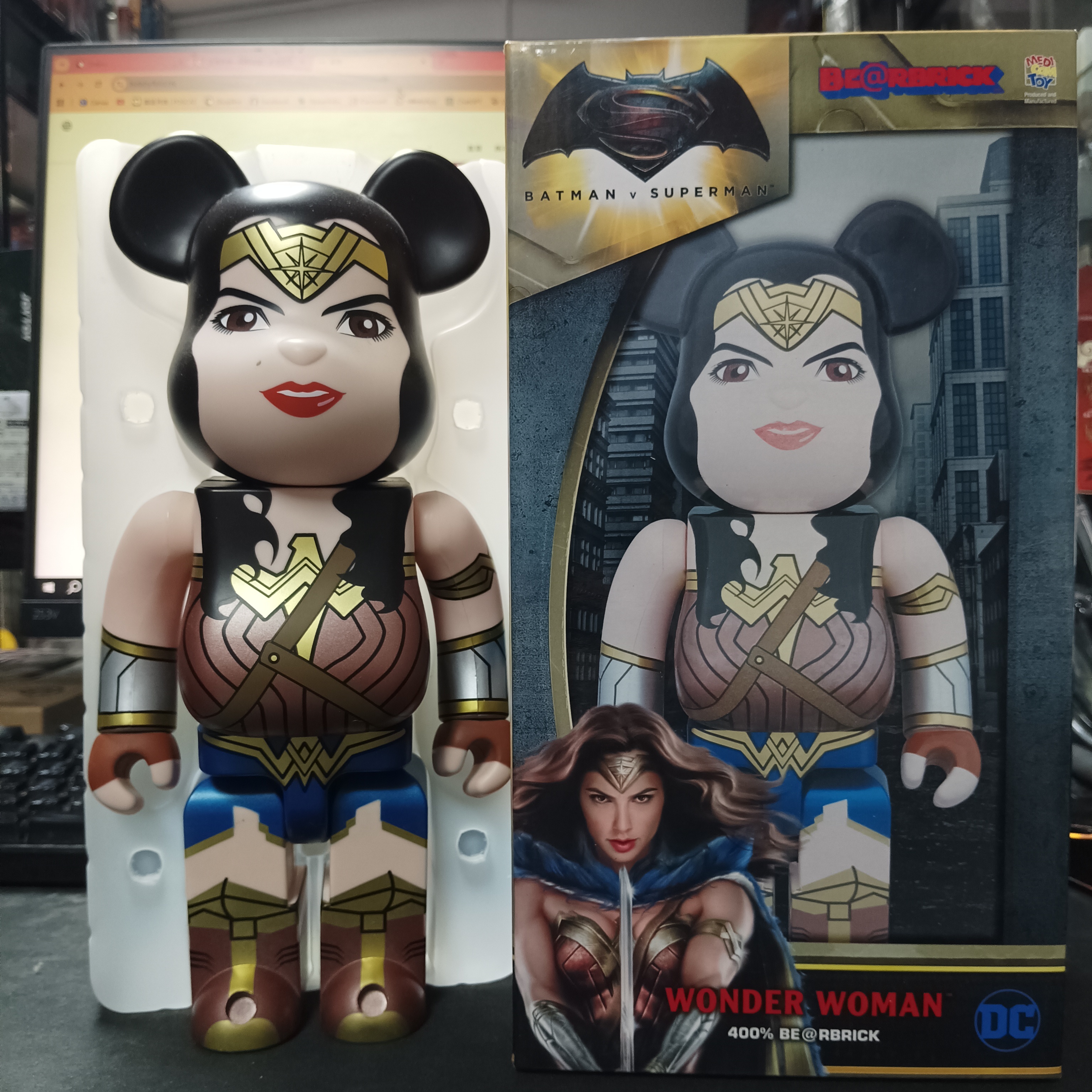 寄賣-其它-Bearbrick Batman VS Superman Wonder Woman 400%