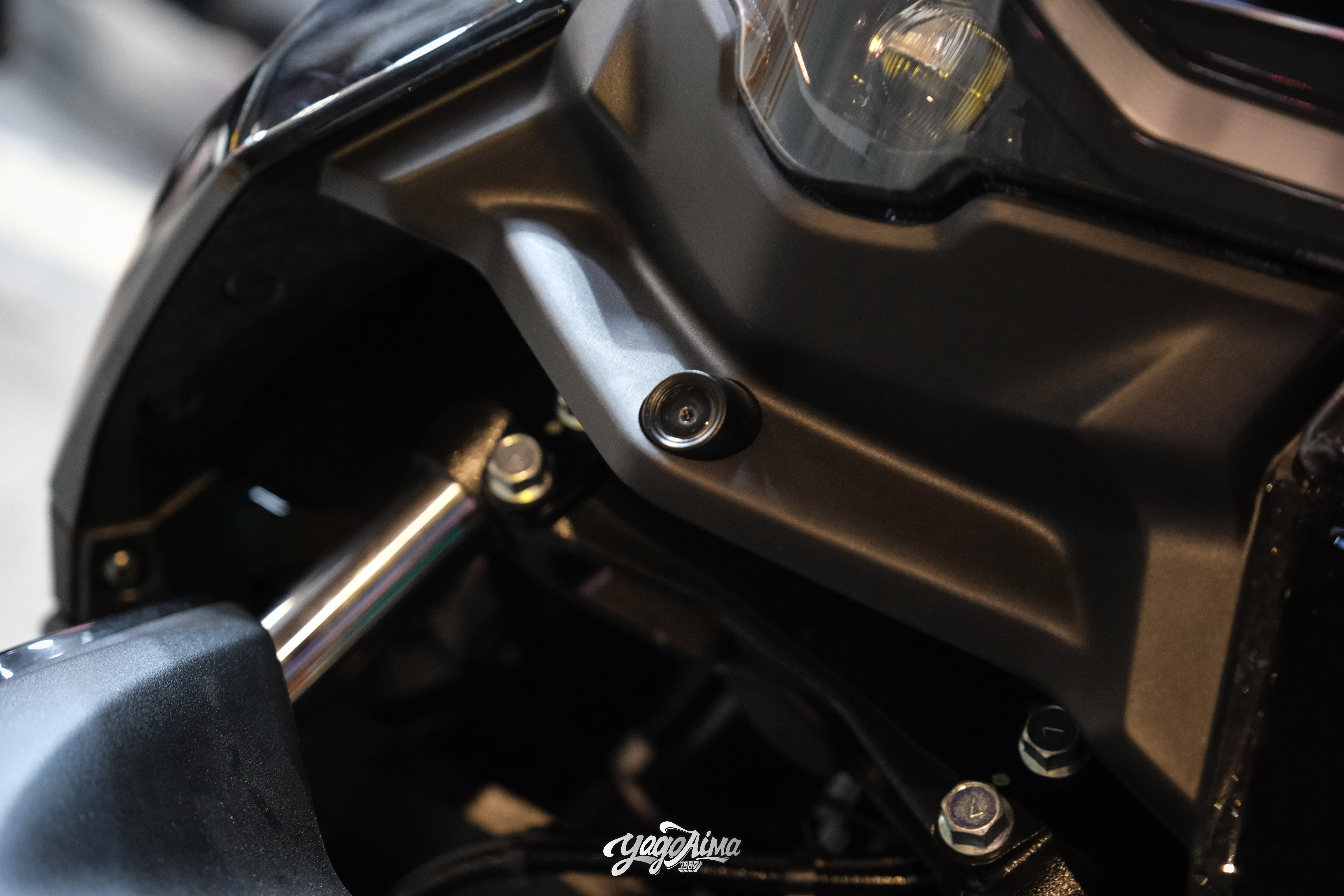 NMAX V3 後鏡頭固定於車牌左上方支架安裝細節