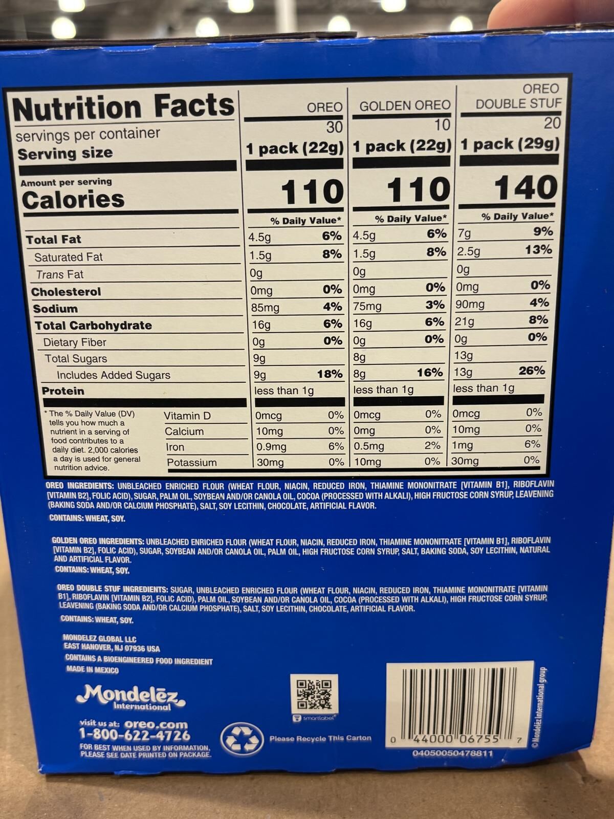 YN074 Oreo 夾心餅乾綜合口味分享包 60PACKS EXP: 08.2026