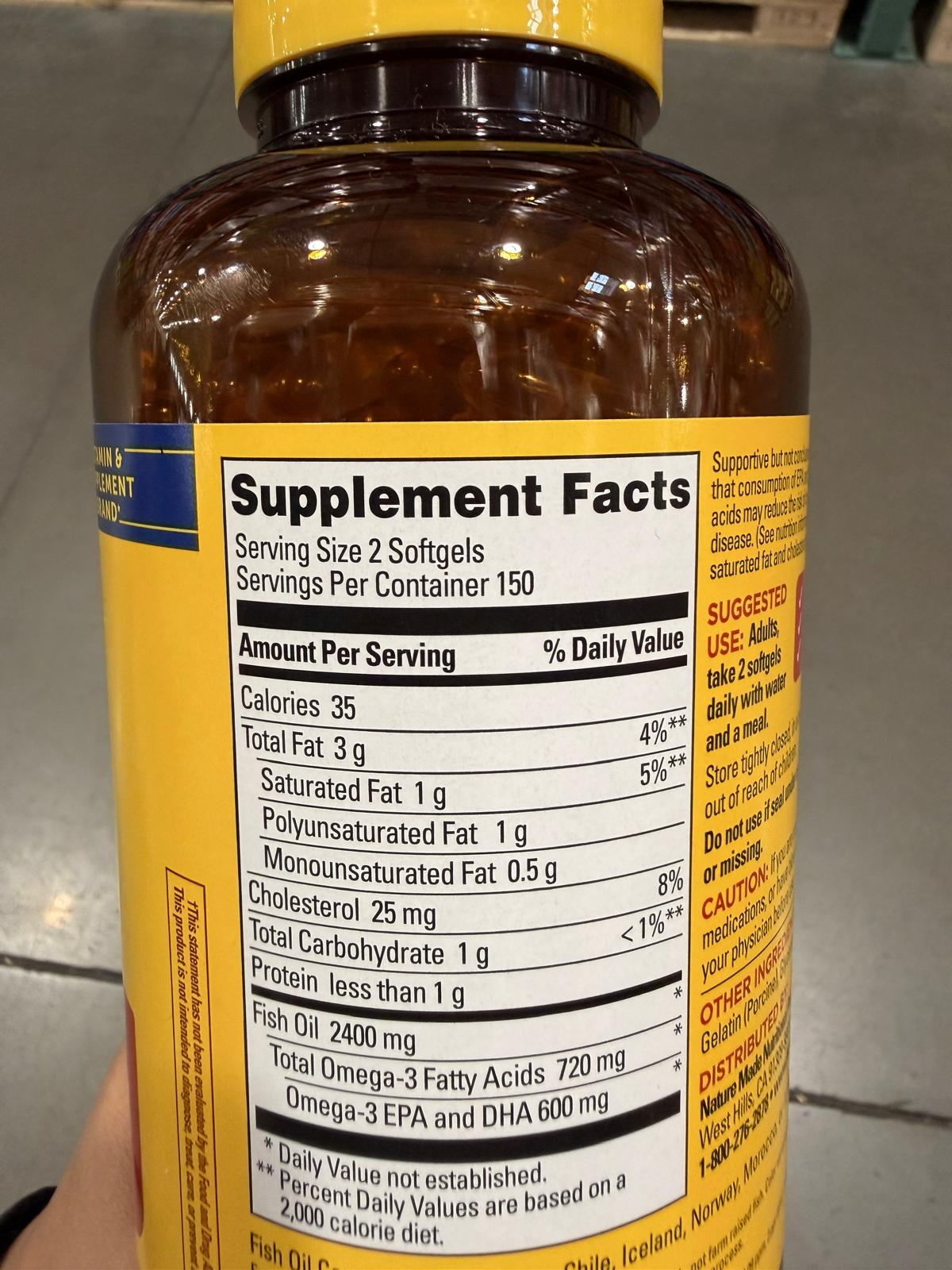 YN049 Nature Made 魚油軟膠囊 2400MG 300粒 EXP: 02.2029