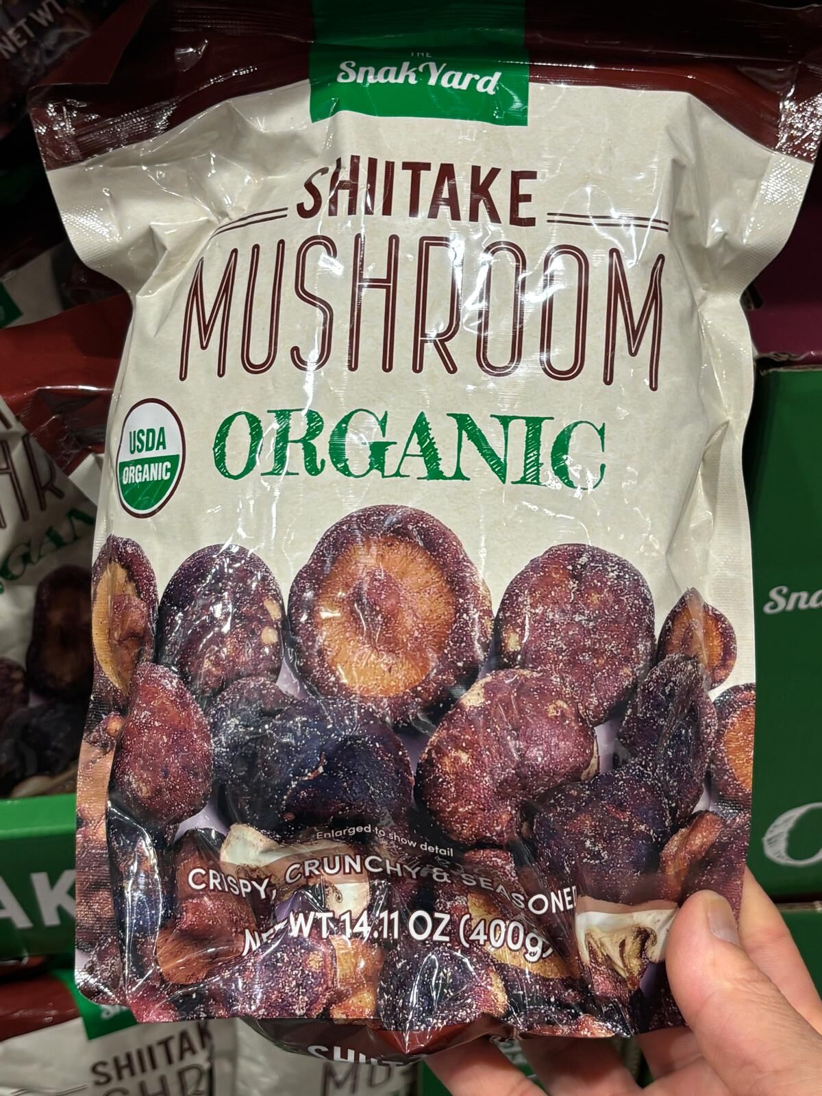 YN072 The Snak Yard 有機香菇脆片 400G EXP: 10.2027