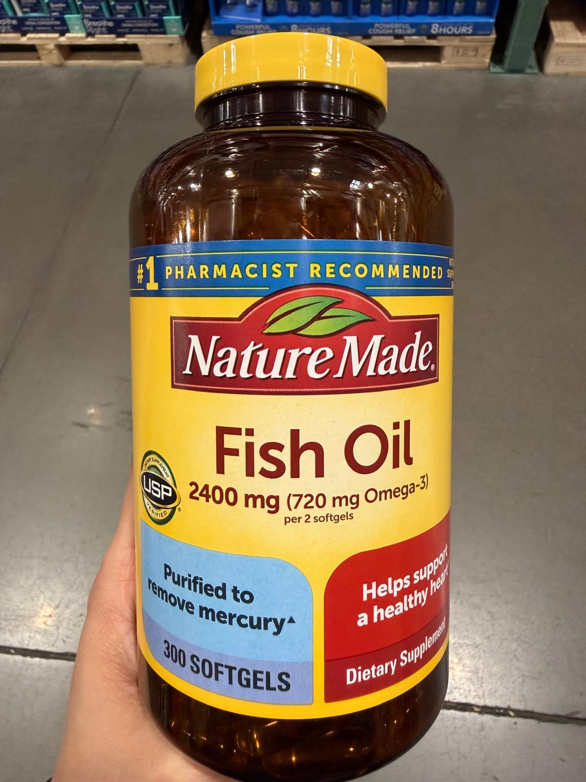 YN049 Nature Made 魚油軟膠囊 2400MG 300粒 EXP: 02.2029