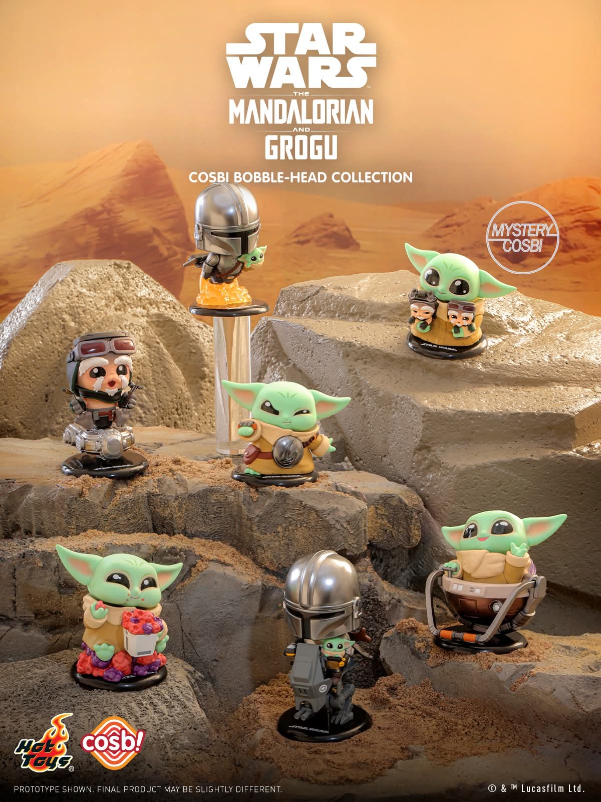 Hot Toys Star Wars The Mandalorian and Grogu Cosbi