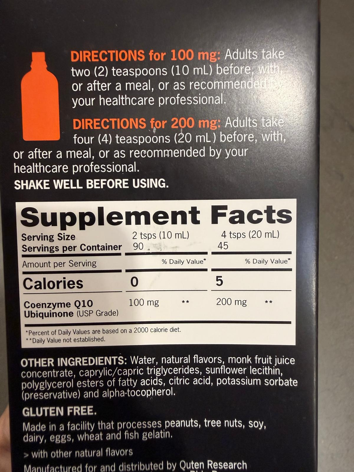 YN050 Qunol Coq10液體輔酶 900ML EXP: 07.2028