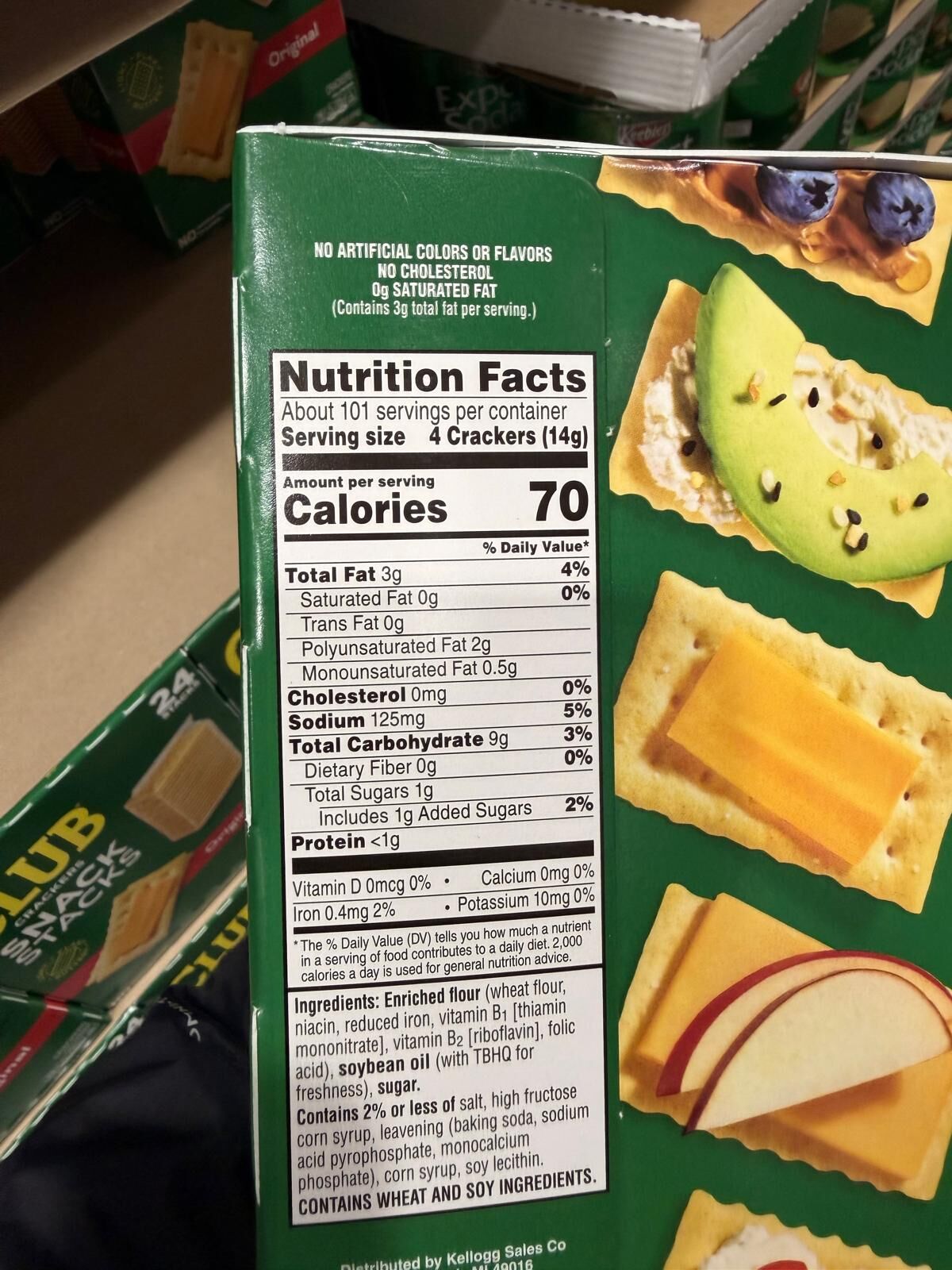 YN071 Keebler Club Crackers Snack Stacks 原味餅乾 50OZ EXP: 02.2027