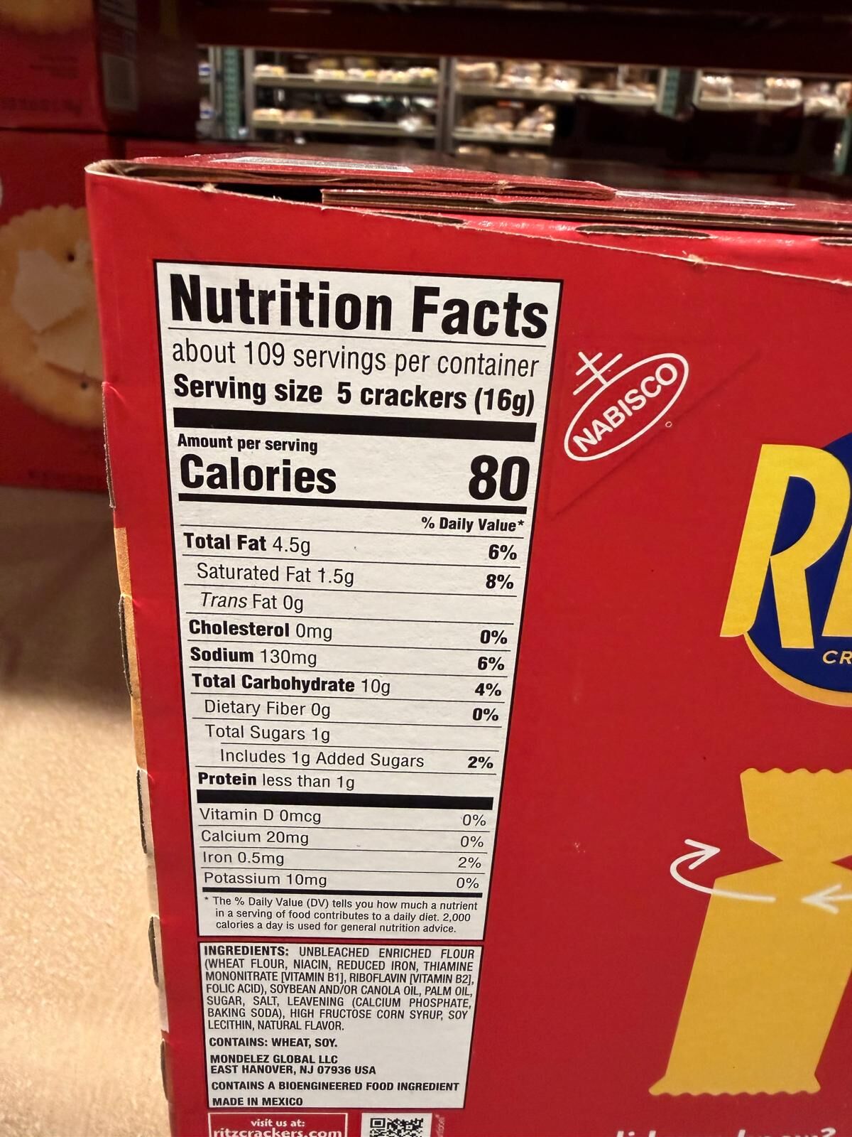 YN070 Nabisco RITZ 原味薄餅 1.74KG EXP: 09.2026