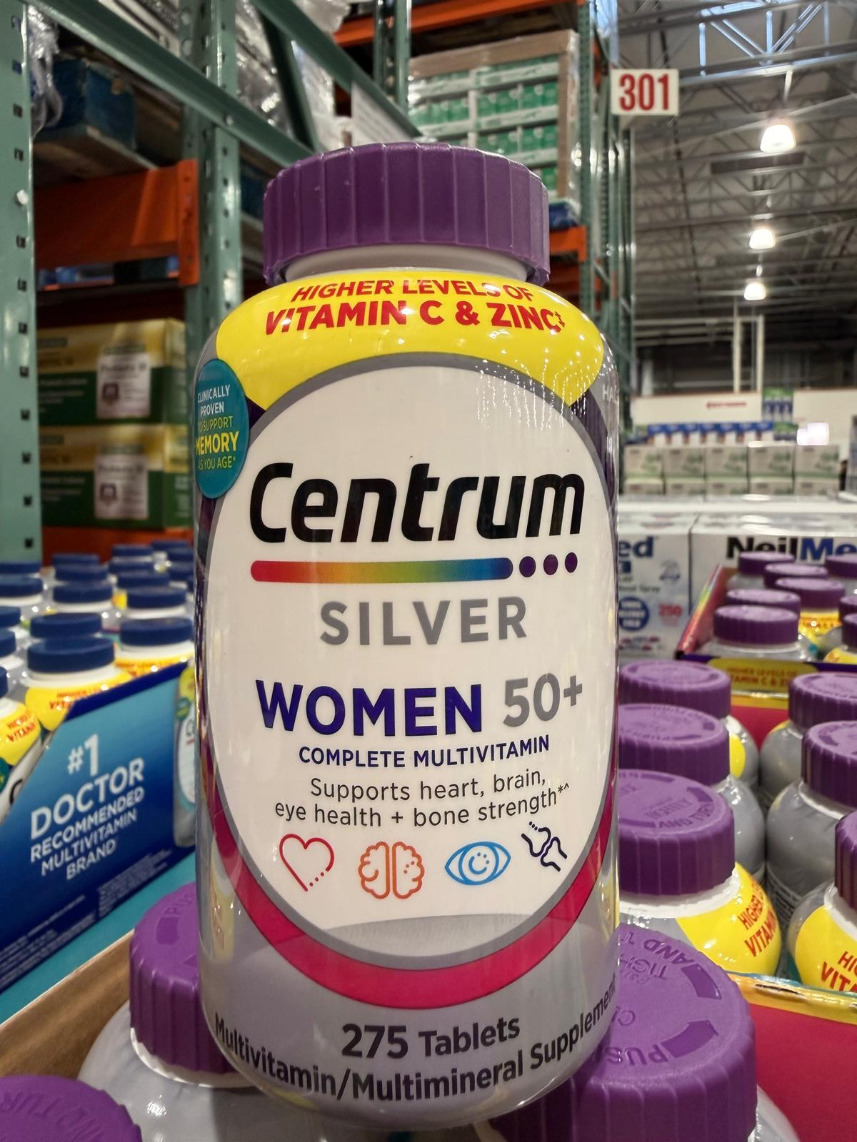 YN054 Centrum 銀寶善存女性綜合維他命50+ 275片 EXP: 09.2027