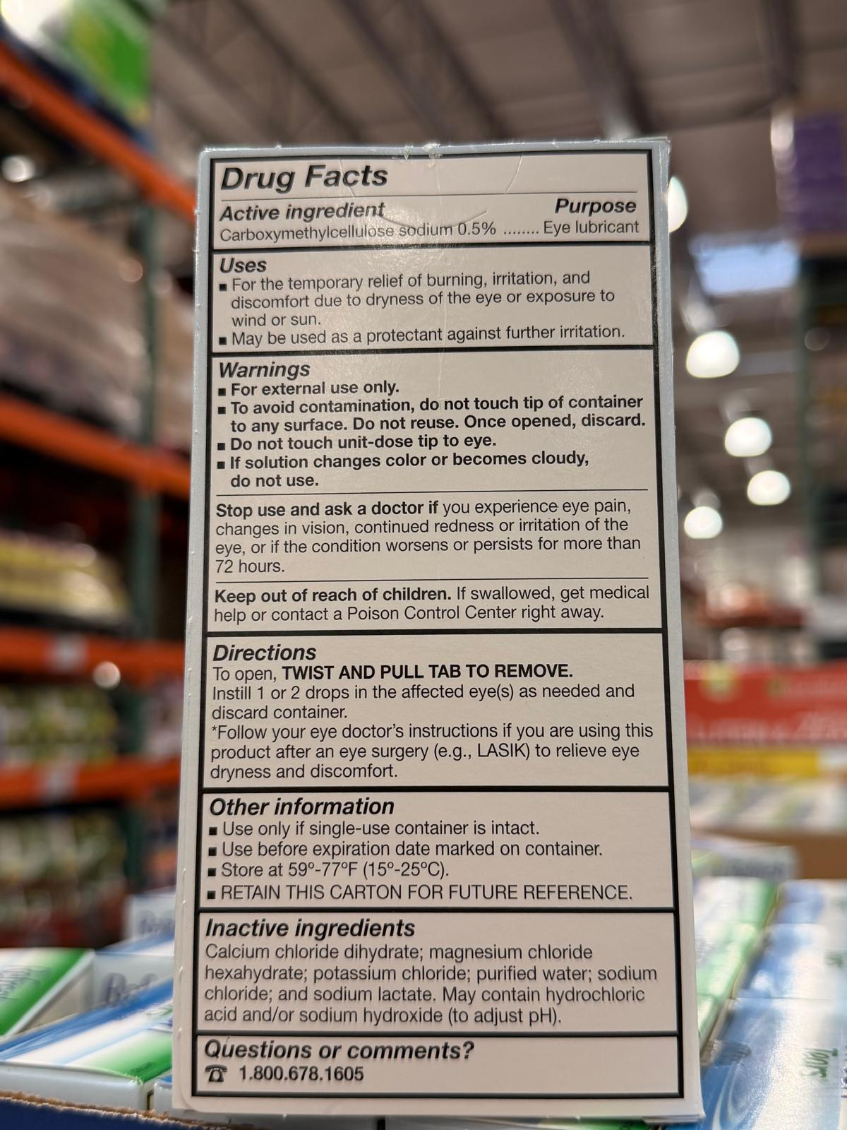 YN058 llergan Refresh Plus 亮視滋潤滴眼液 0.4ML EXP: 02.2027