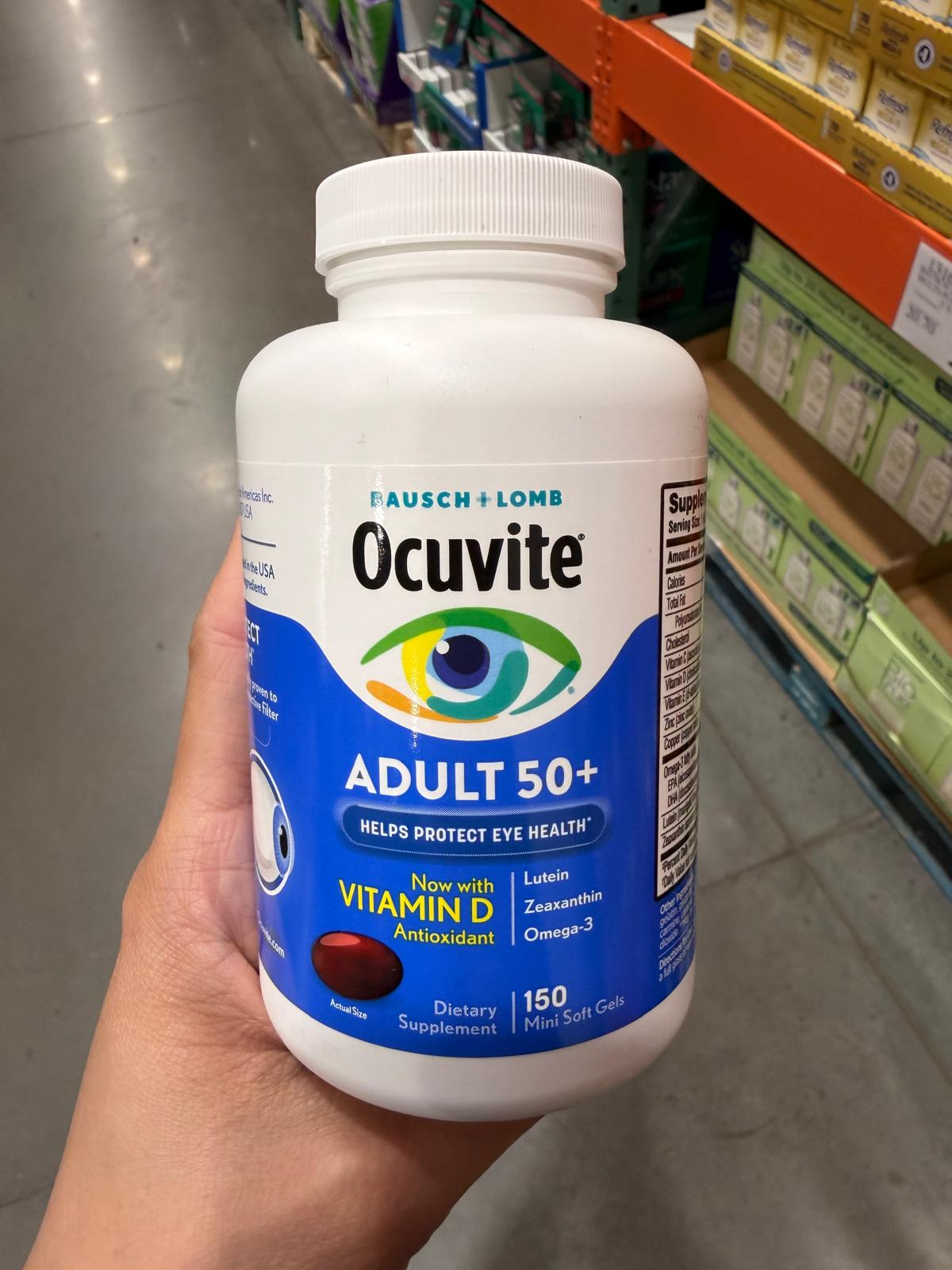 YN059 美國博士倫 Ocuvite護眼維生素 (50歲或以上) 150粒軟膠囊 EXP: 03.2027