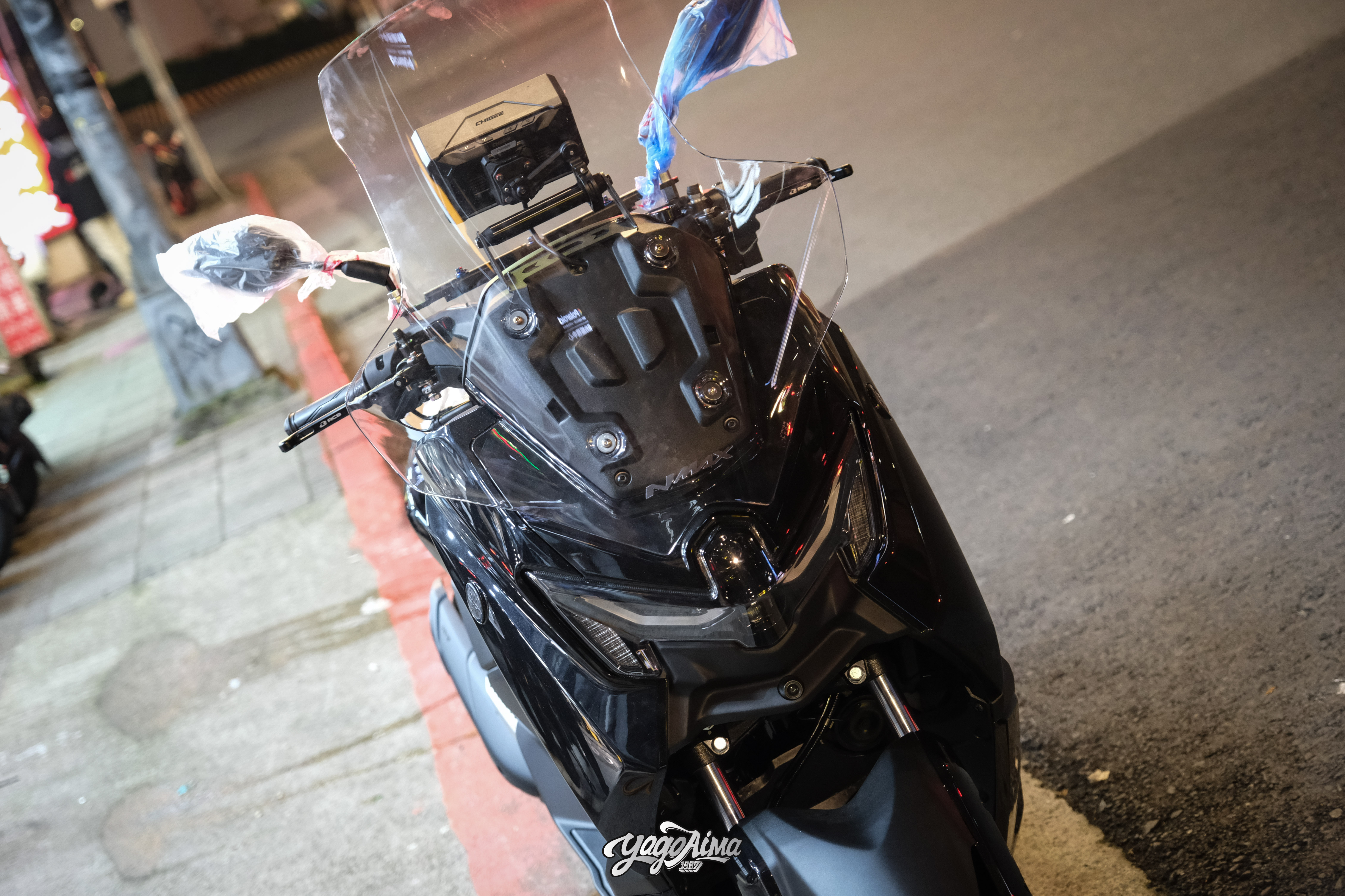 NMAX V3 加長風鏡側面角度實拍