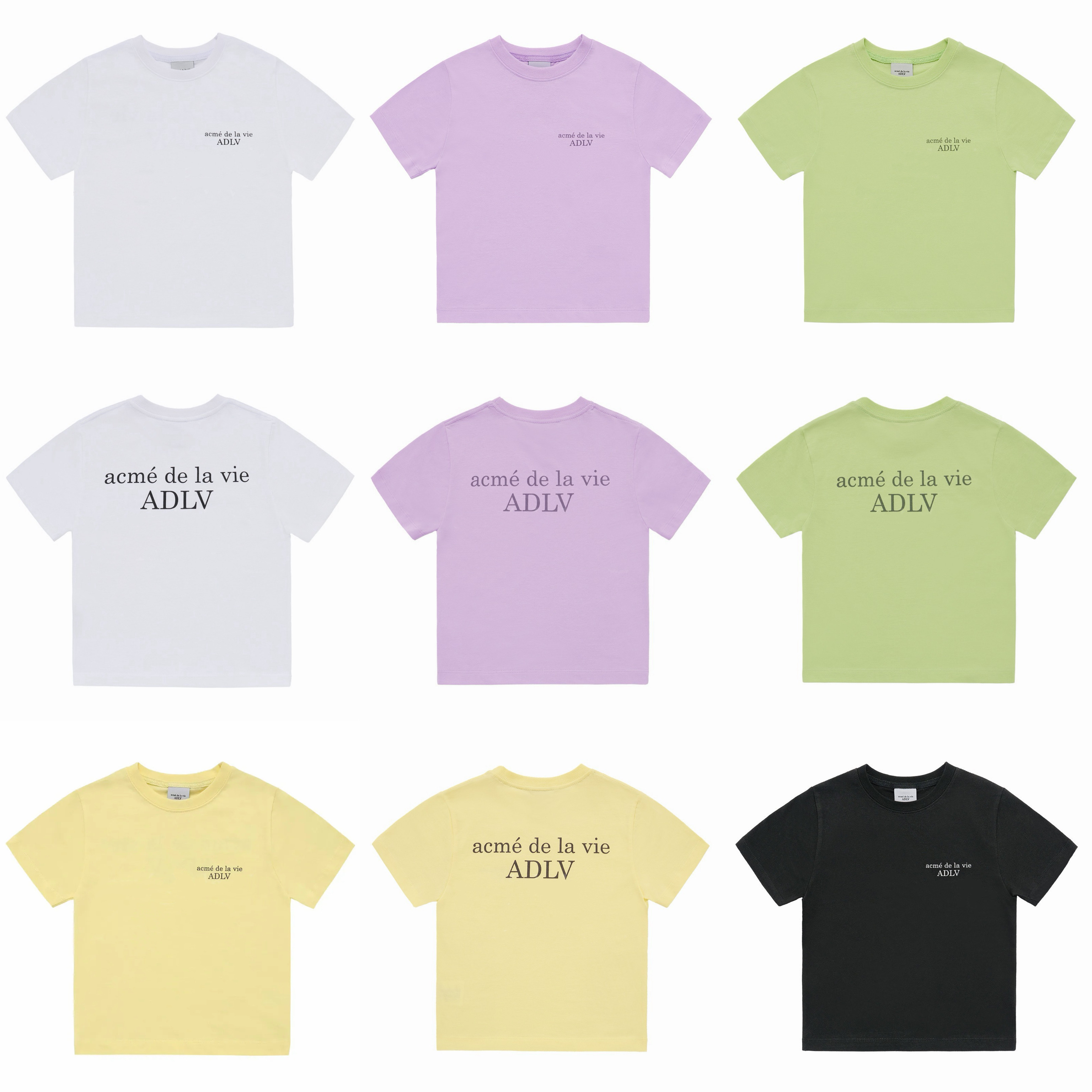 【25】ADLV KIDS BASIC LOGO SHORT SLEEVE T-SHIRT (4個尺碼 / 5色選擇)